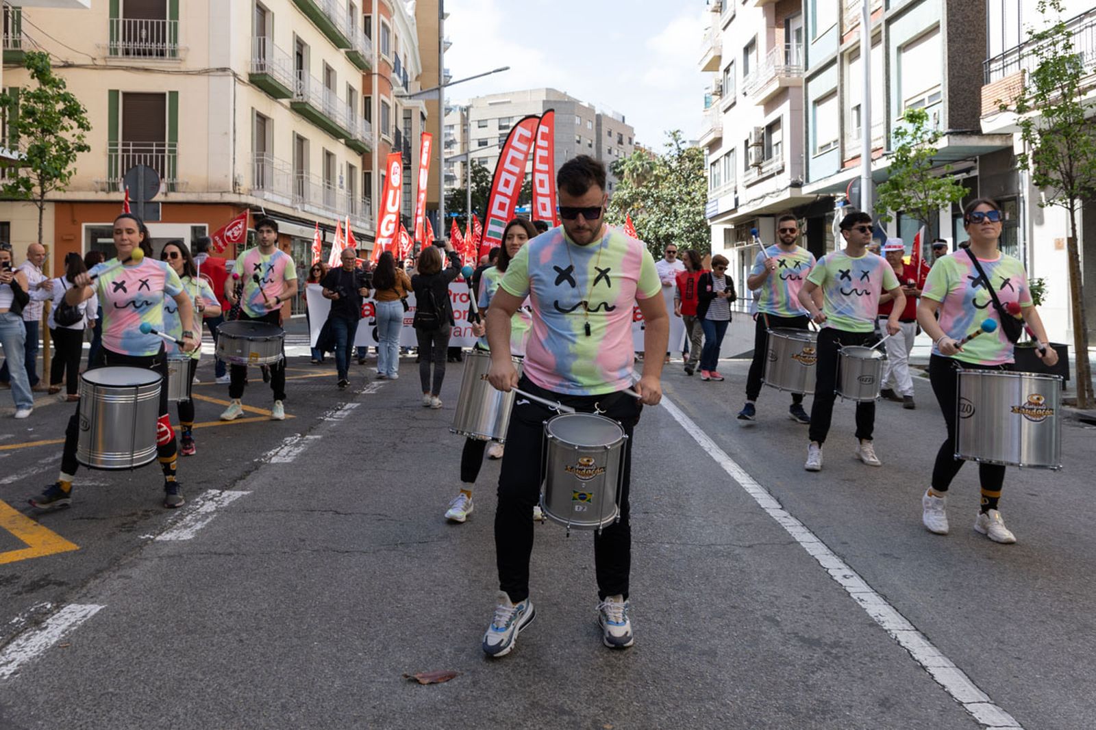 Manifestación convocada por el 1º de Mayo