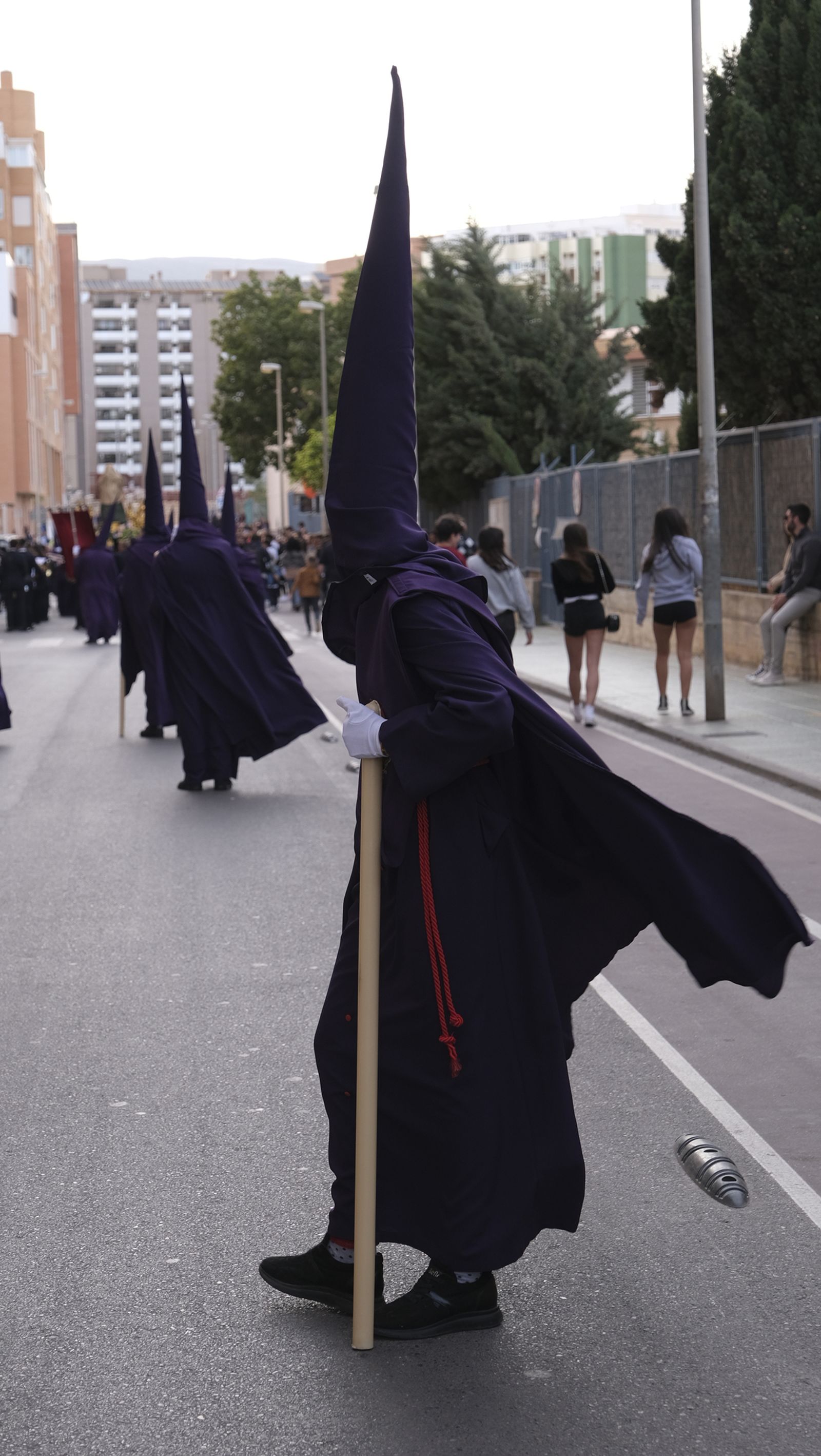 La procesión del Encuentro por las calles de Almería, en imágenes