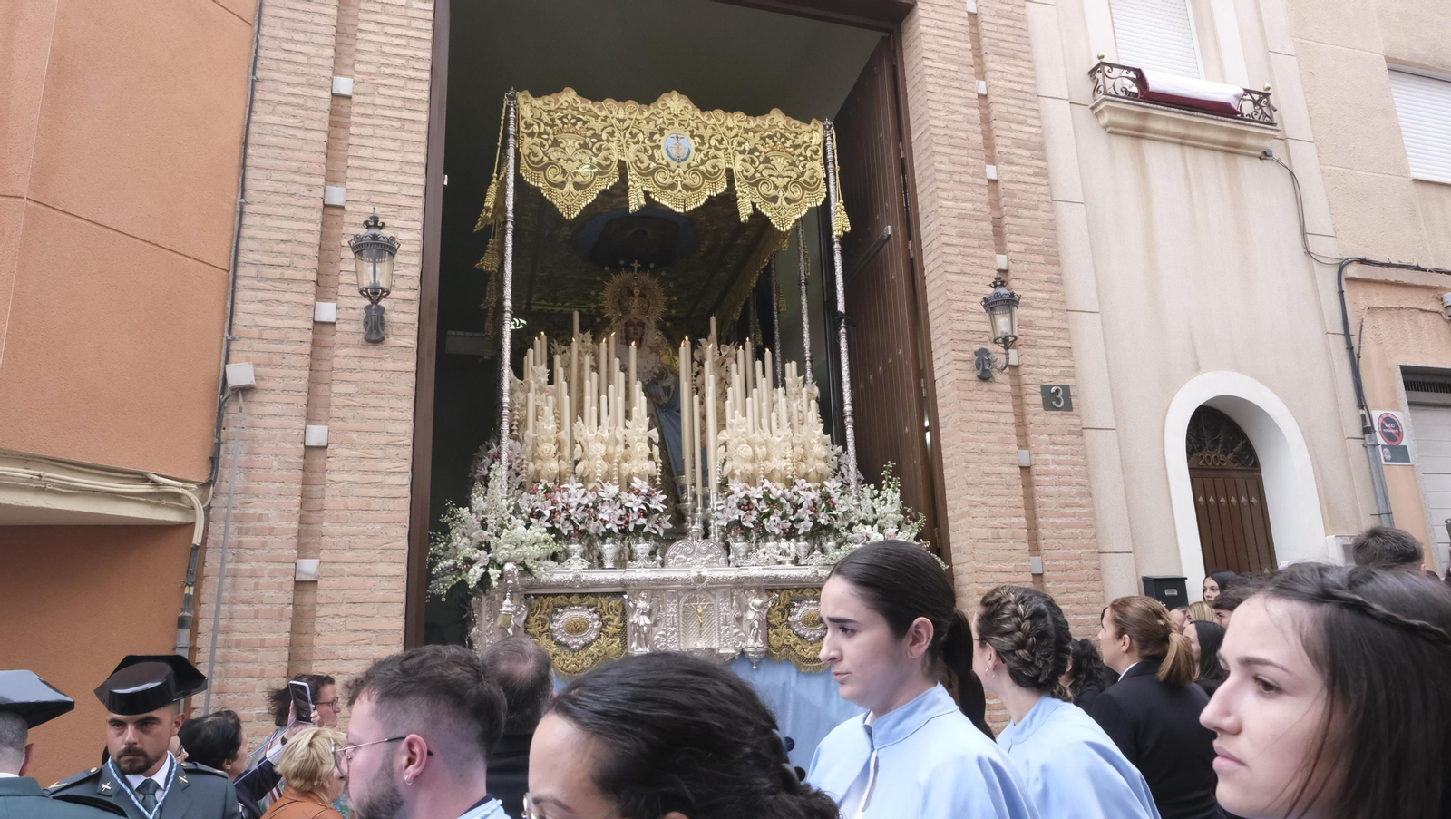 La procesión de Los Ángeles en Almería, en imágenes