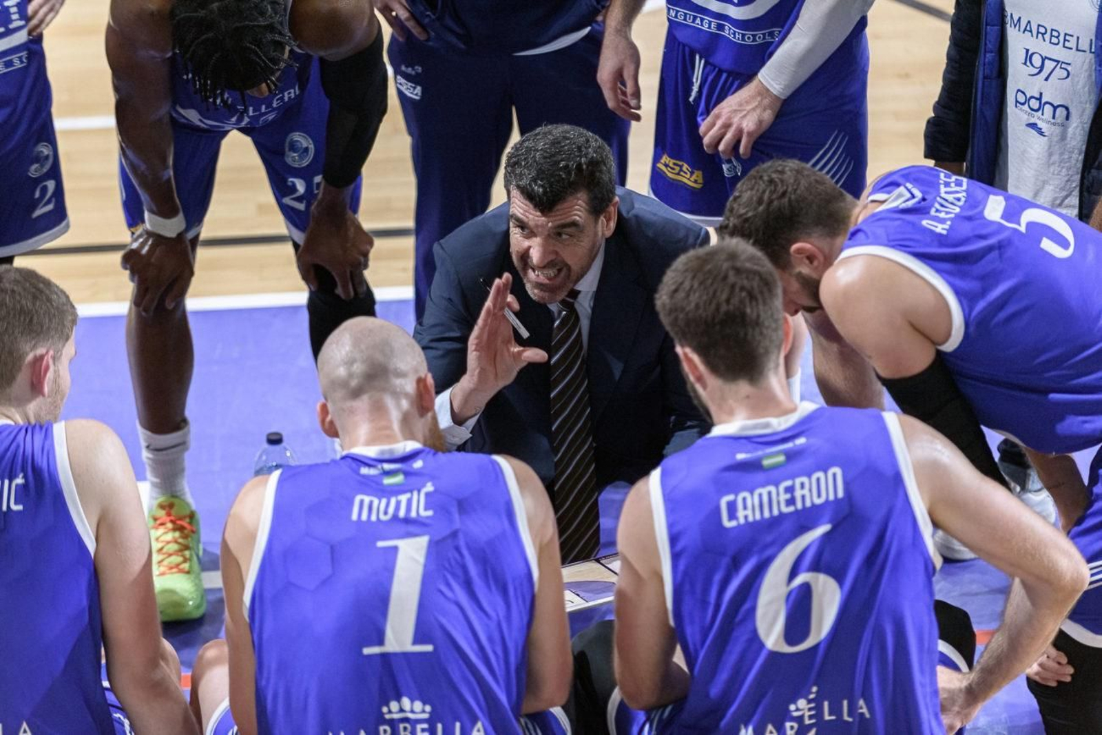 Rafa Piña, en un tiempo muerto de esta temporada.