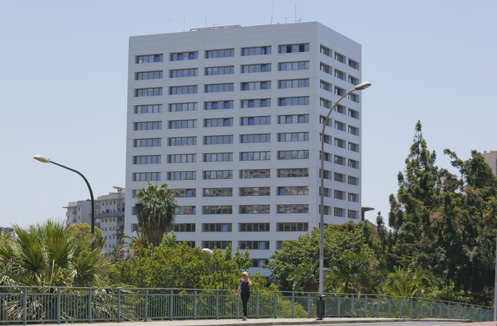 El edificio de usos múltiples, donde se encuentra la delegación de Educación.