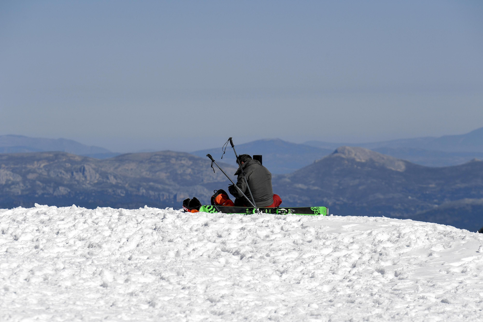 Fotos del último día de esquí en Sierra Nevada