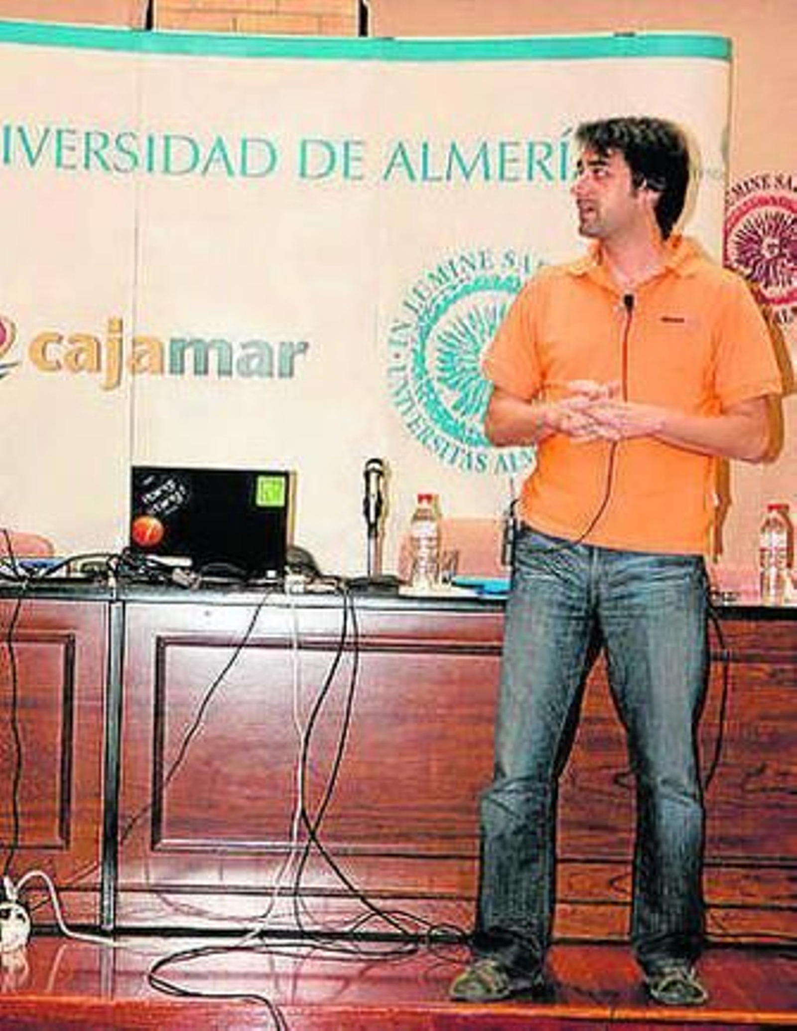 Un momento de la charla.