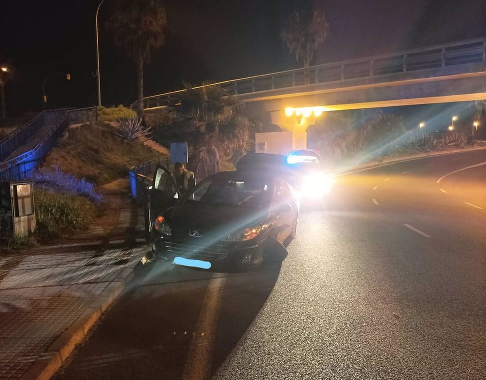 Vehículo siniestrado.