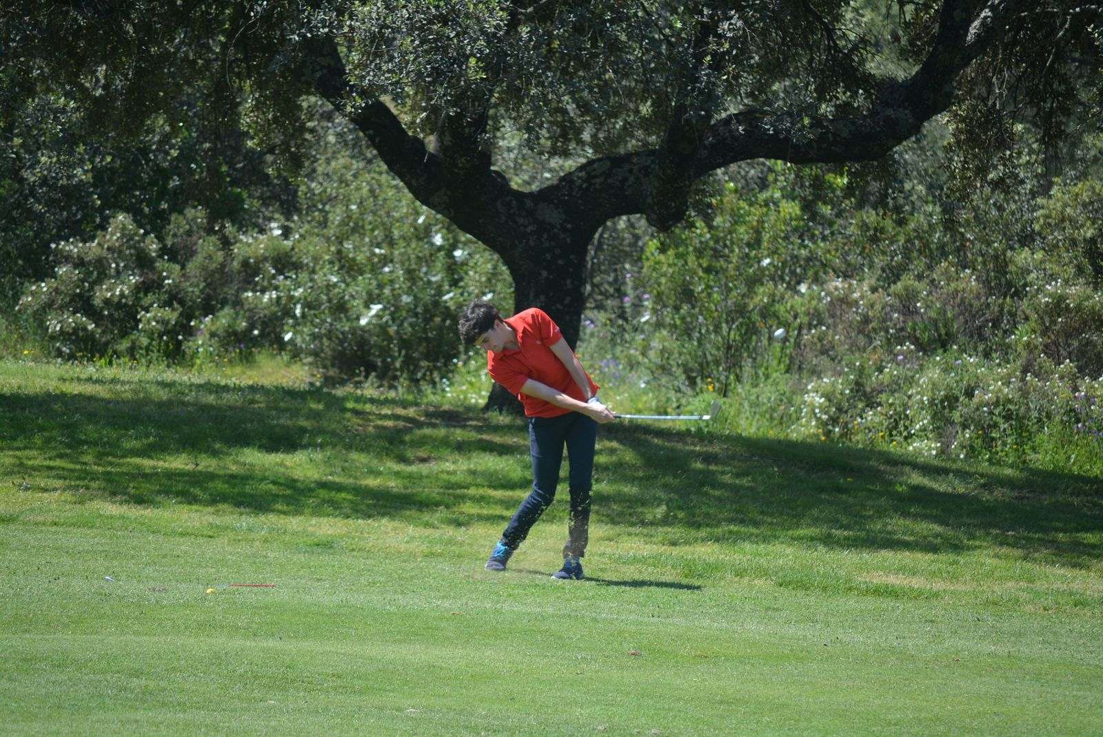 Nacho Cabrera durante el Open Ciudad de Córdoba de golf.