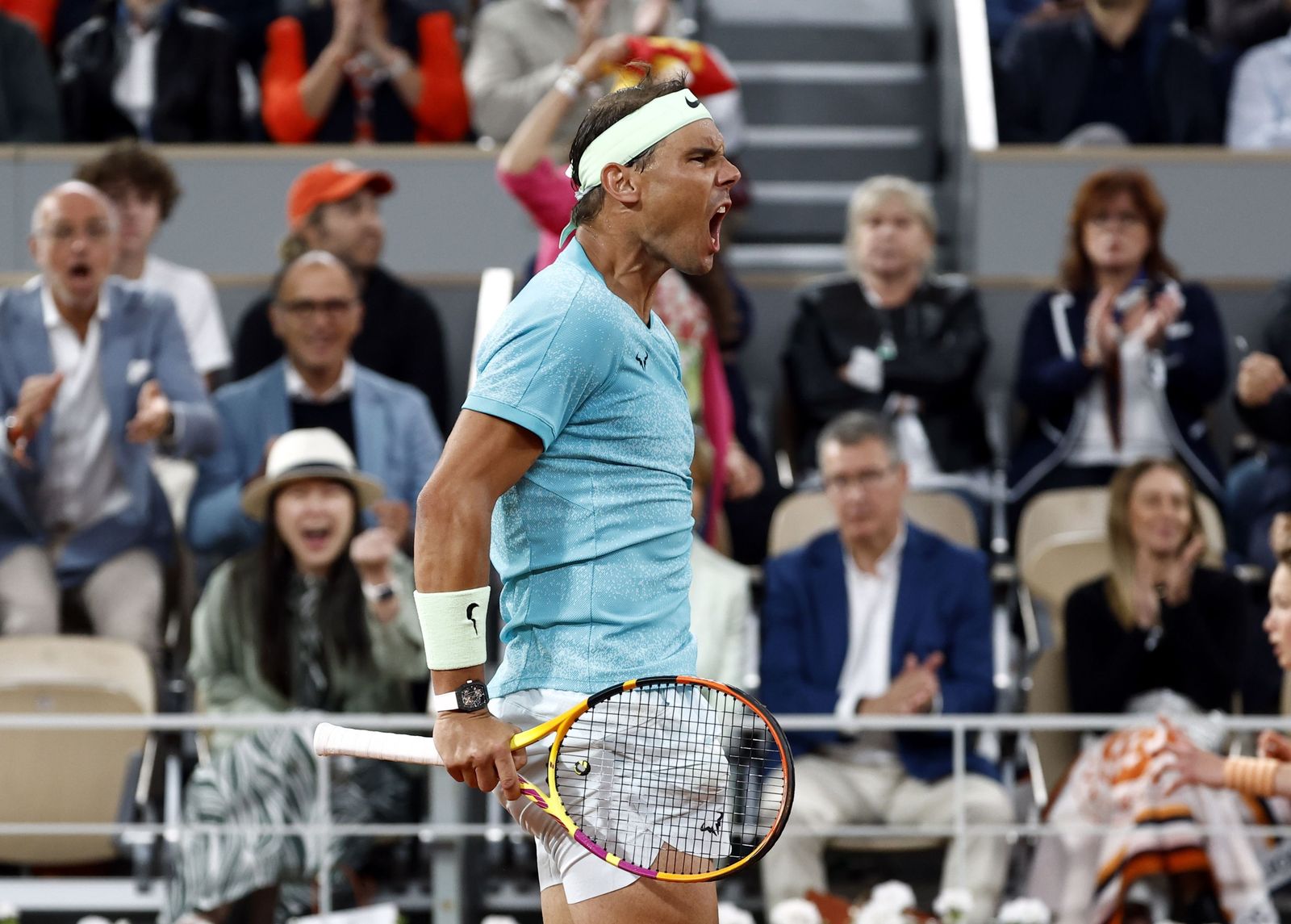 Las fotos del adiós de Nadal en Roland Garros