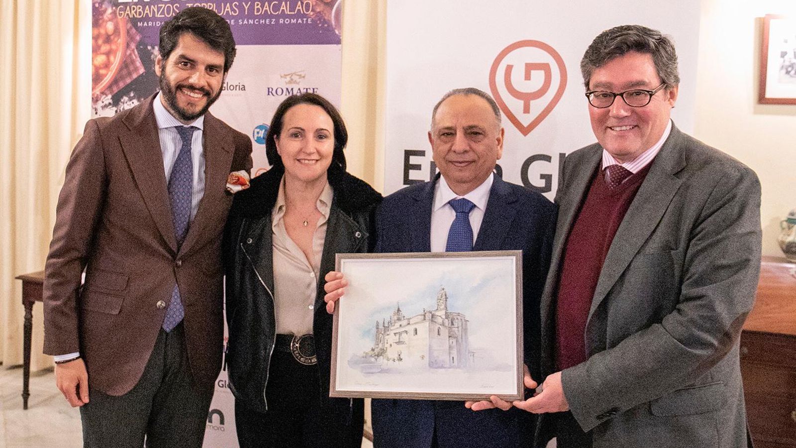 La representación municipal que acudió al acto.