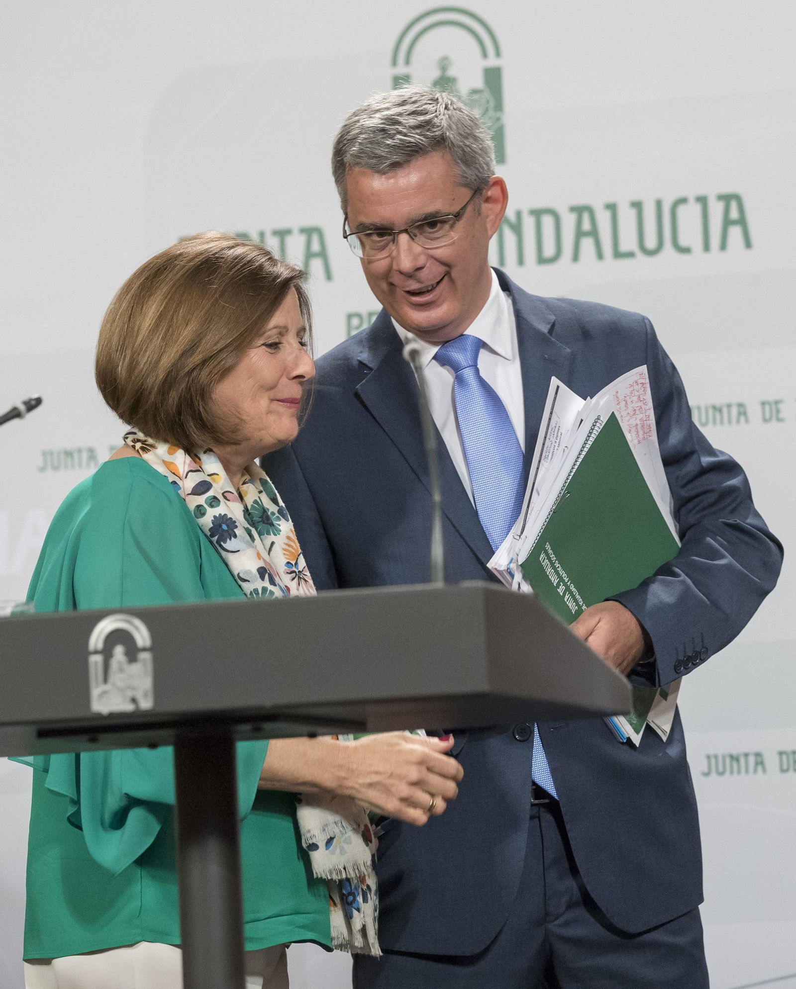 María José Sánchez Rubio y Juan Carlos Blanco, ayer.