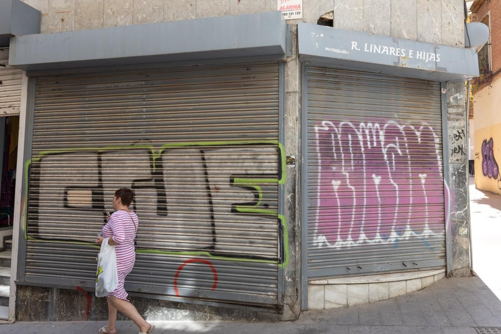 Locales vacíos en el centro de Jaén, en imágenes