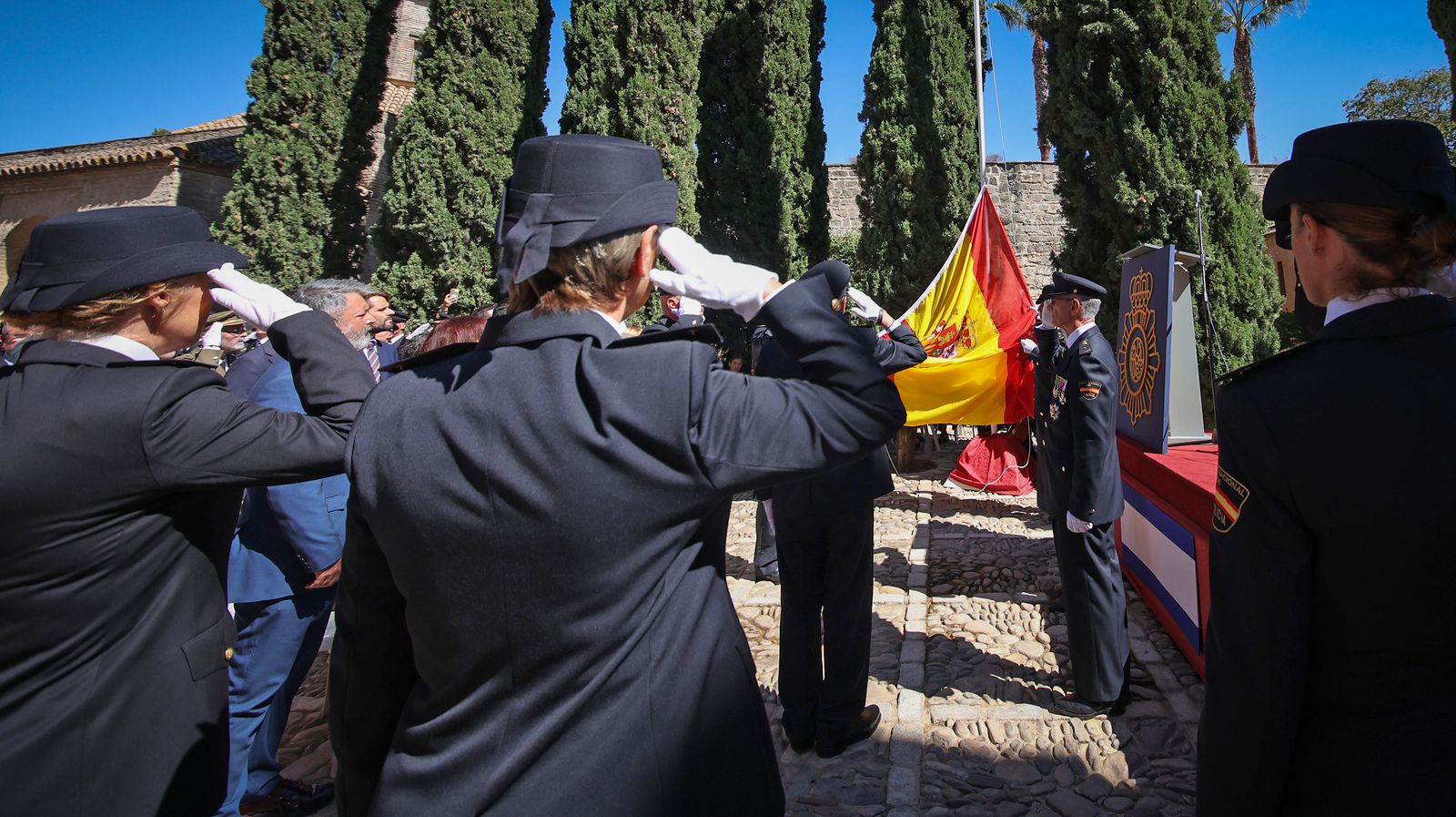 Emotivo acto por el Día de la Policía Nacional celebrado en Jerez