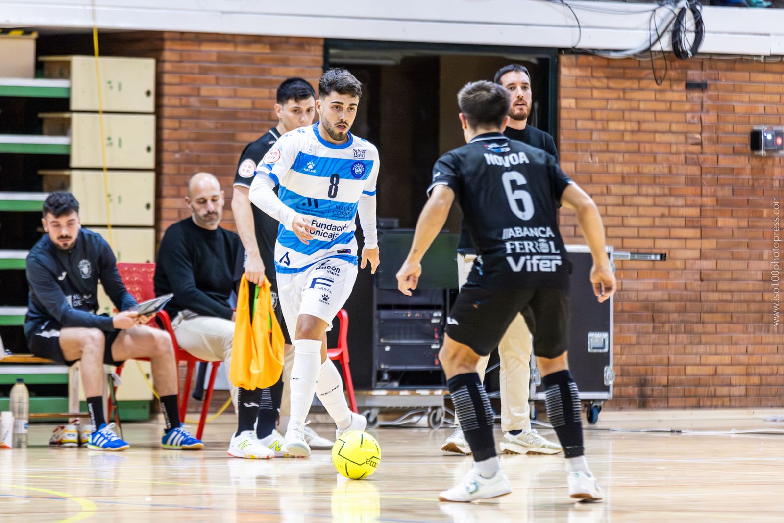 Imagen del partido de Liga.