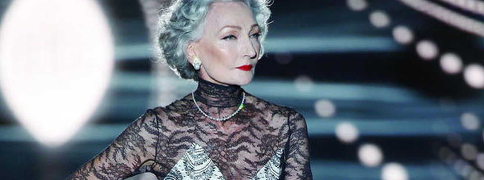 Alicia Borrás en una de sus últimas apariciones sobre una pasarela.