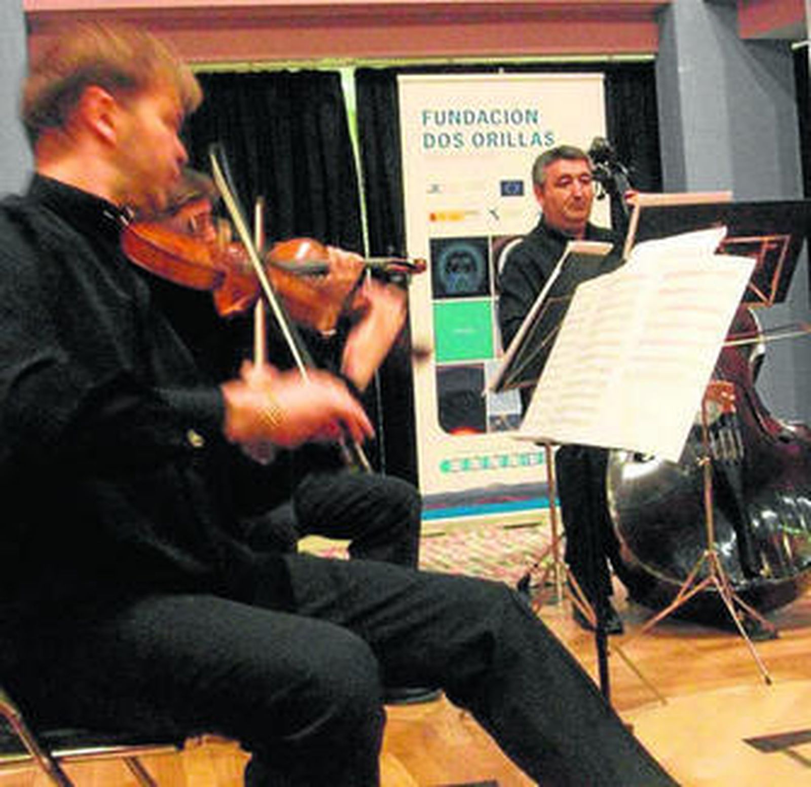 Actuación de Tótem Ensemble, ayer en el Kursaal.