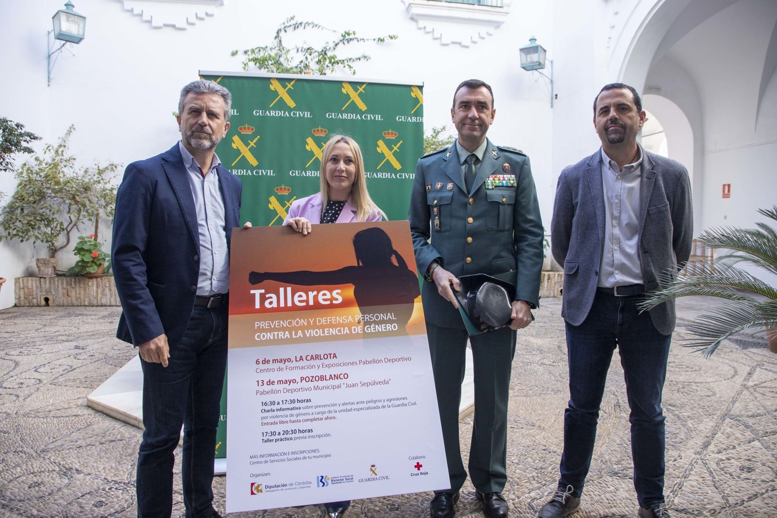 Presentación de los talleres de defensa personal en Córdoba.