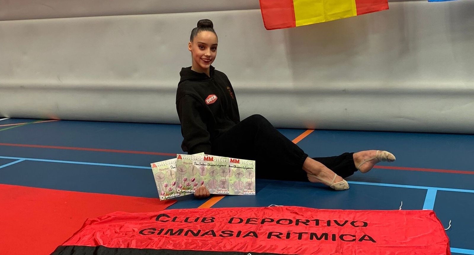 Noa Amber Álvarez, tras su participación en el Ámsterdam Masters.