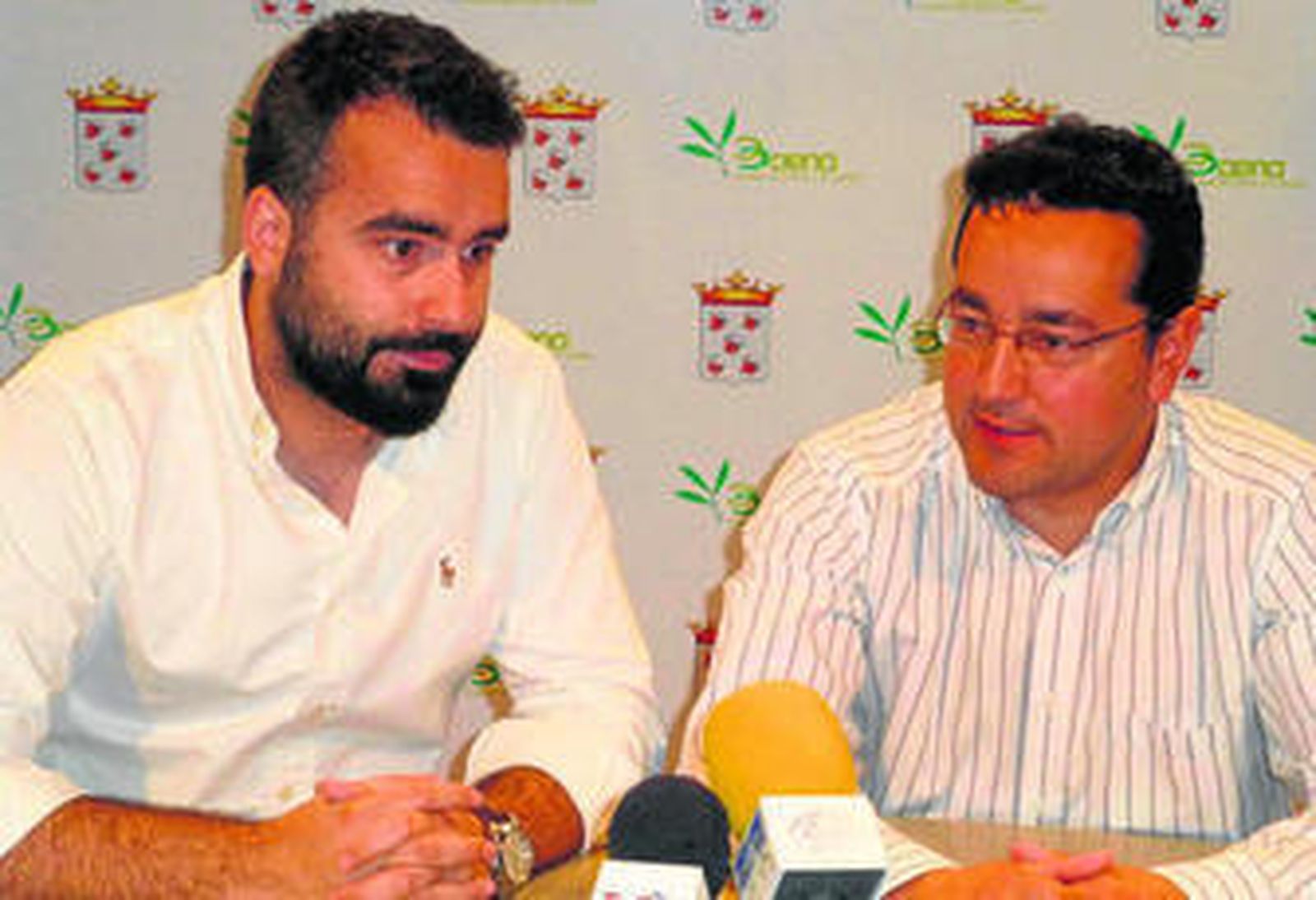 Alberto Mayoral y Jesús Rojano, ayer en la rueda de prensa.