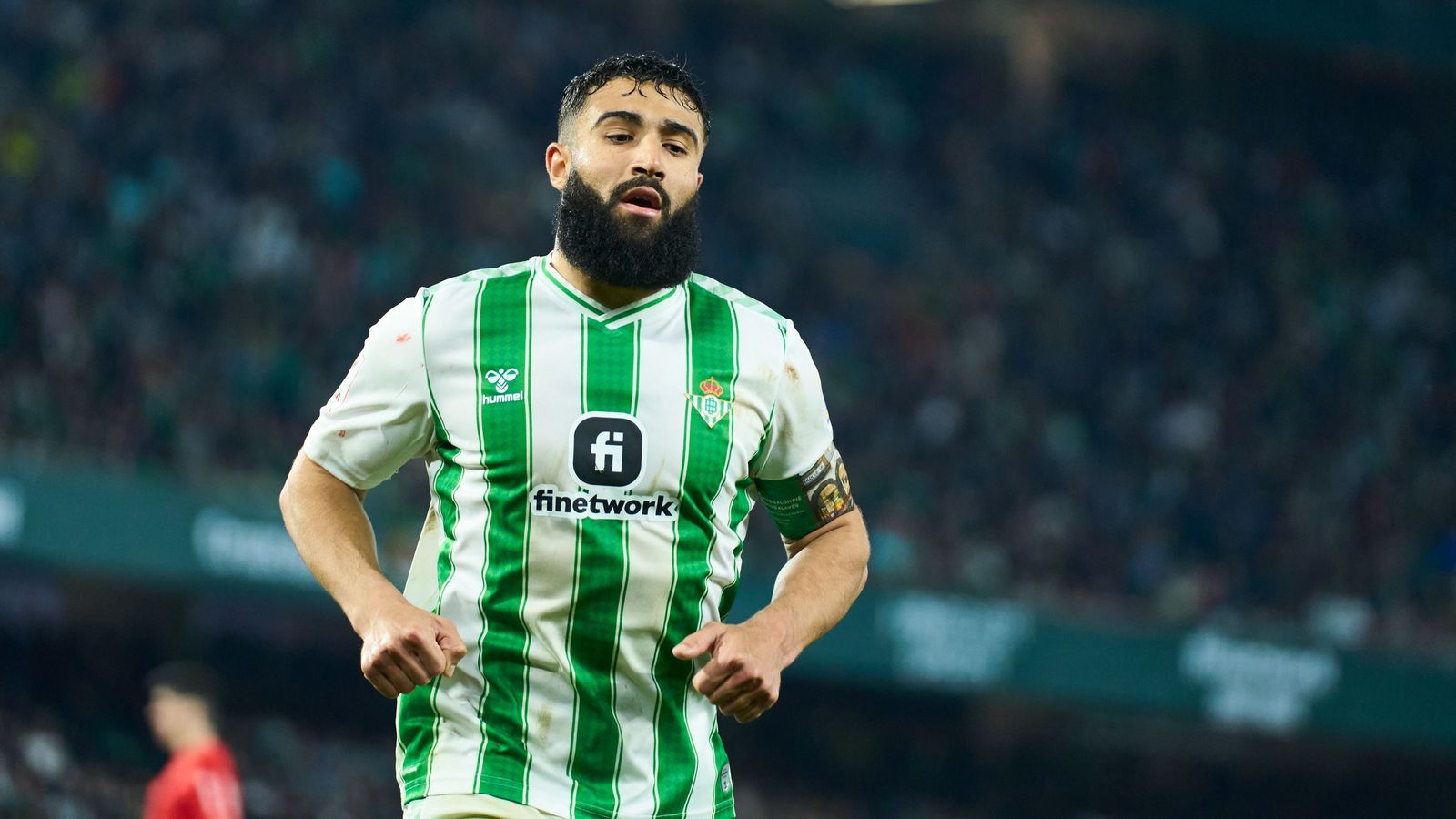Fekir, durante un encuentro de los verdiblancos en la presente temporada disputado en el Benito Villamarín.