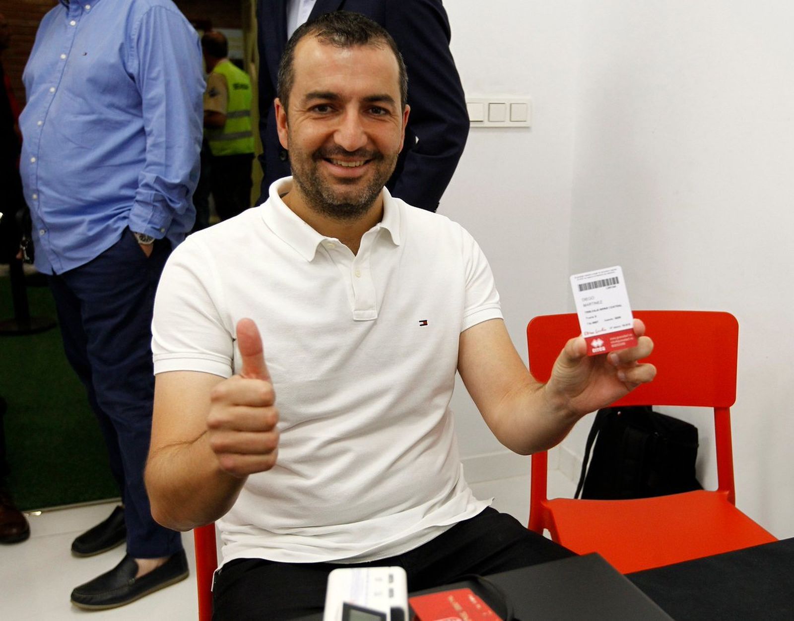 Diego Martínez es abonado a la entidad rojiblanca desde su llegada.