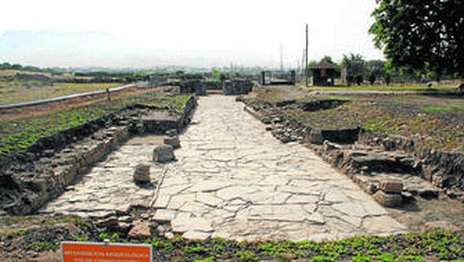 Vista general del decumanus maximus desde el Oeste.