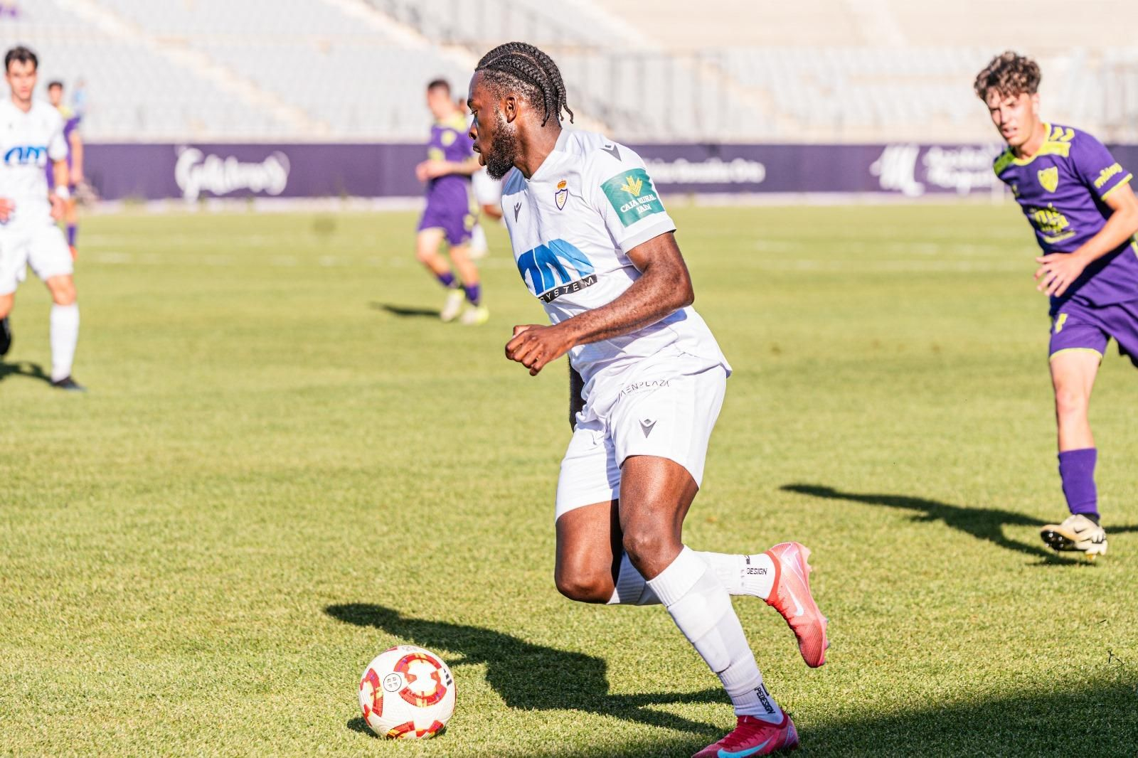 Dalton, en el encuentro ante el Atlético Malagueño en La Victoria.
