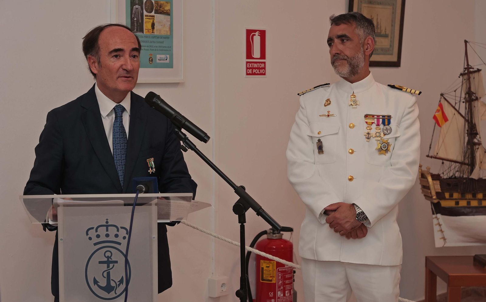 Fotos de la recepción de la Comandancia de Marina y la Autoridad Portuaria de la Bahía de Algeciras con motivo de la festividad de la Virgen del Carmen
