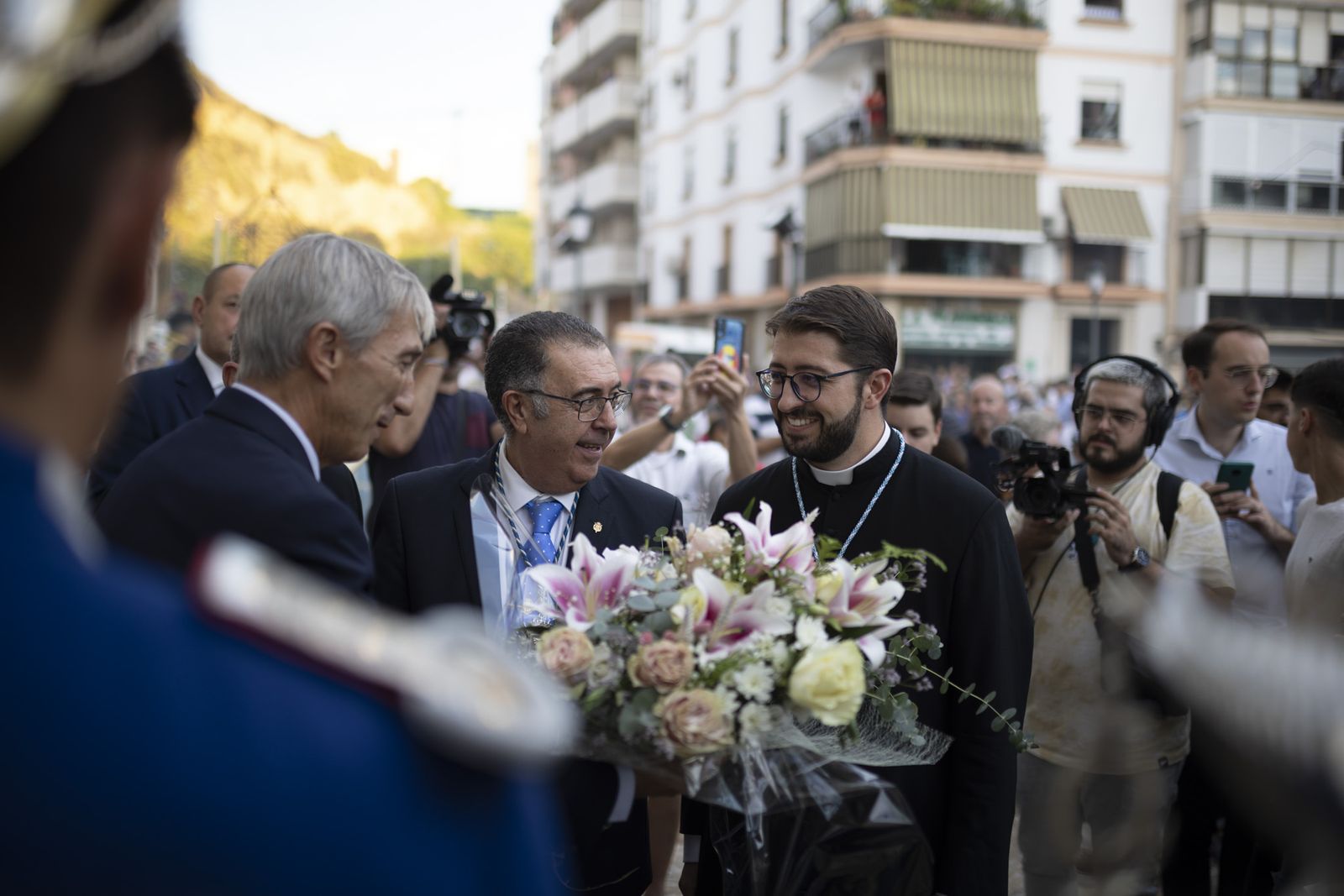 Imágenes de la procesión de la Virgen de la Cinta por el centro de la ciudad