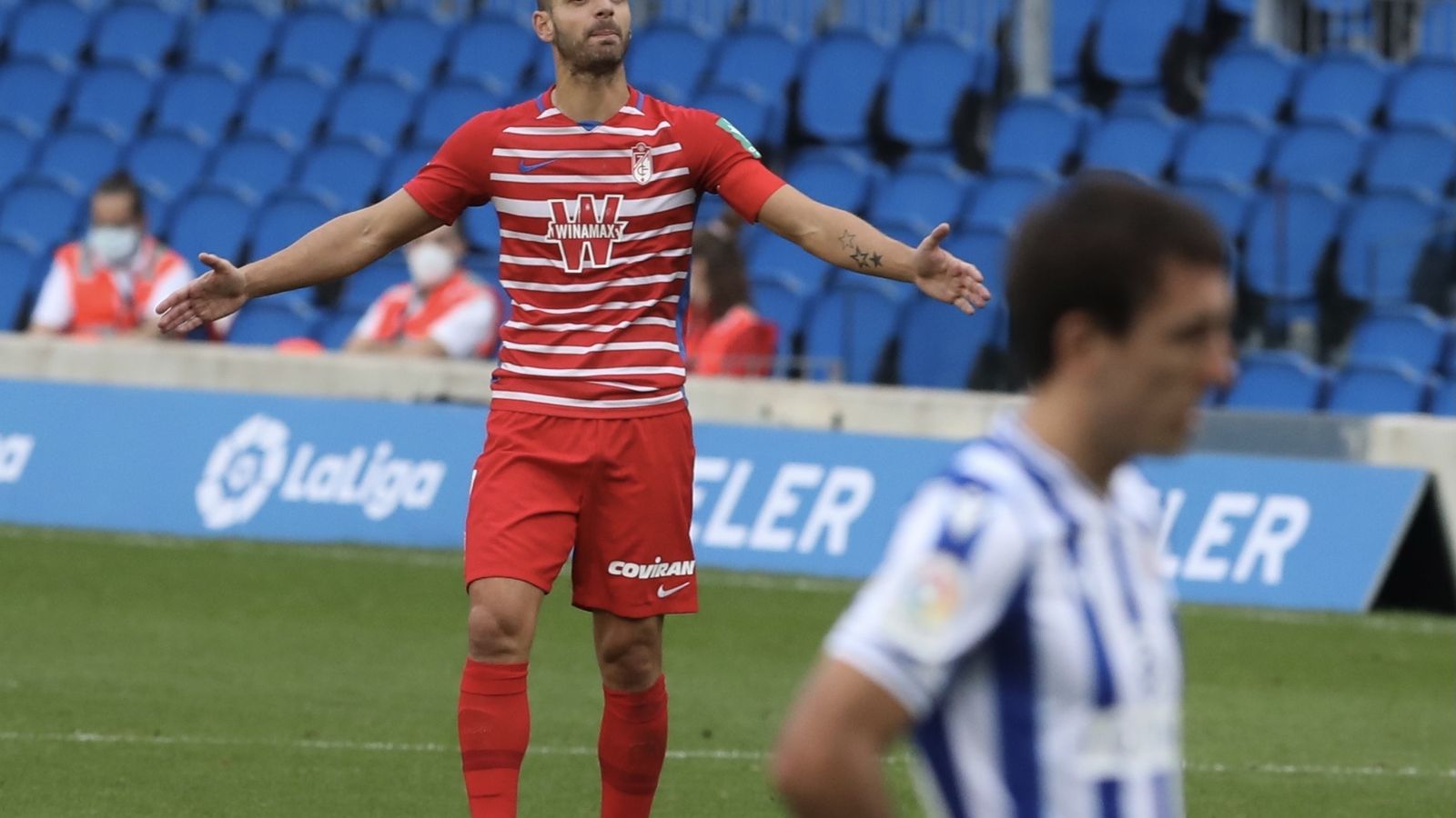 Soldado jugó en San Sebastián justo después de cumplir con su confinamiento.