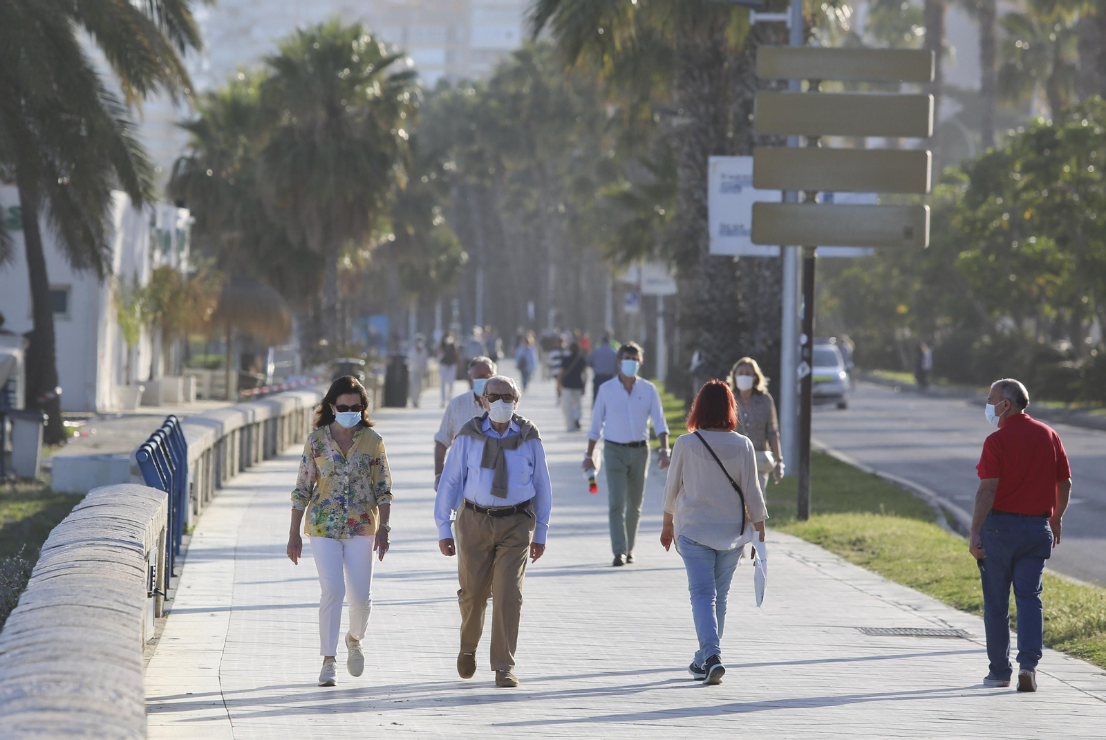 Las fotos de las concentraciones en el paseo marítimo de Málaga