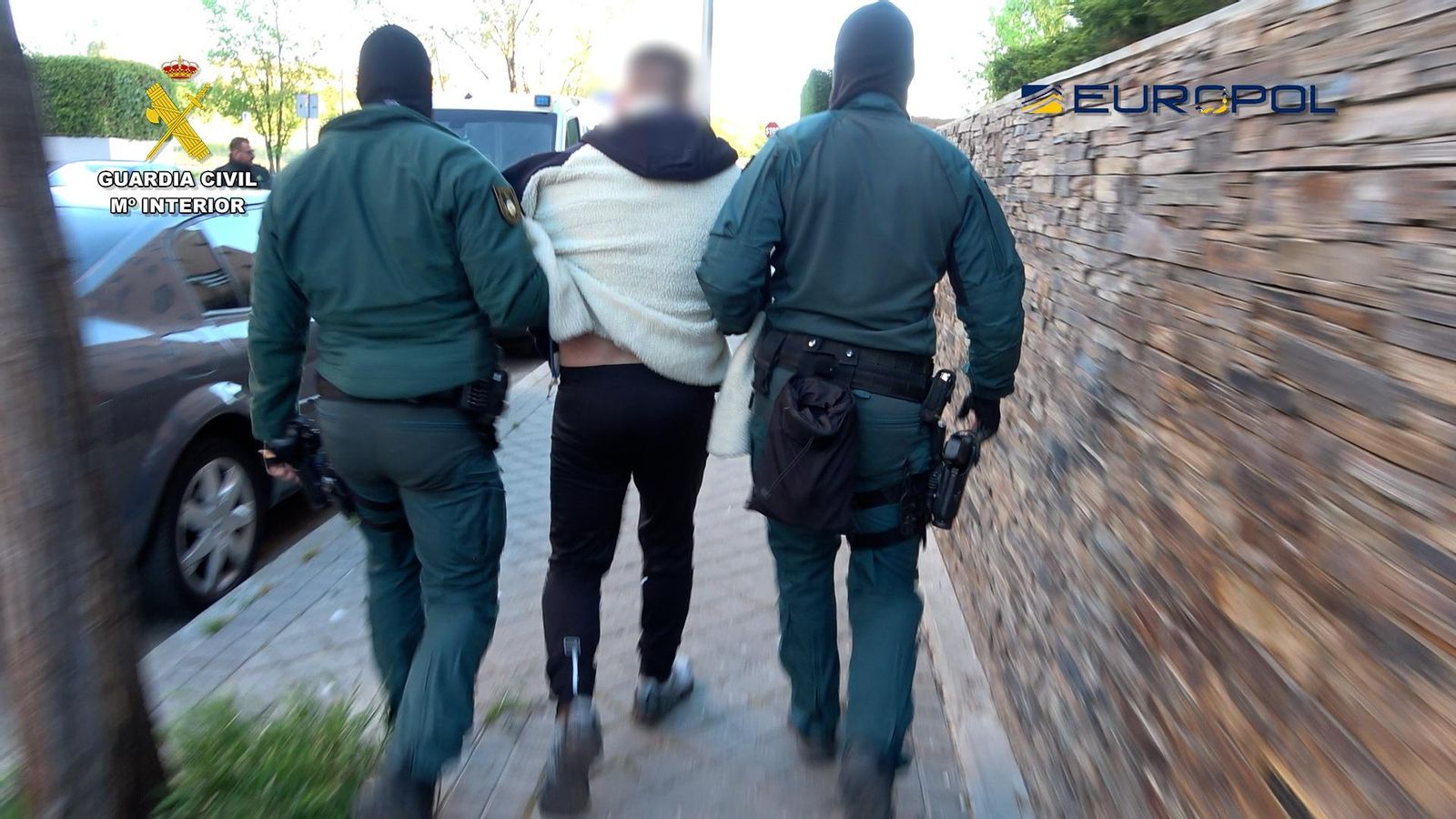 Uno de los detenidos del clan Farruku Uno de los detenidos del clan Farruku