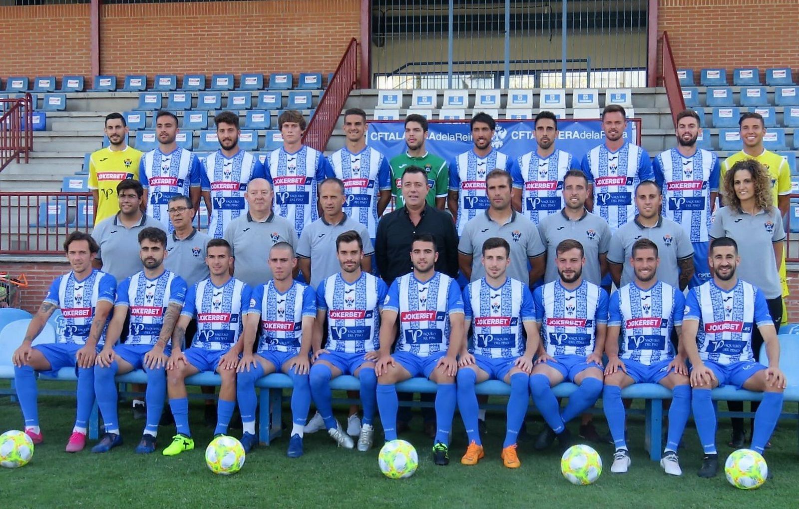 Foto de familia del CF Talavera.
