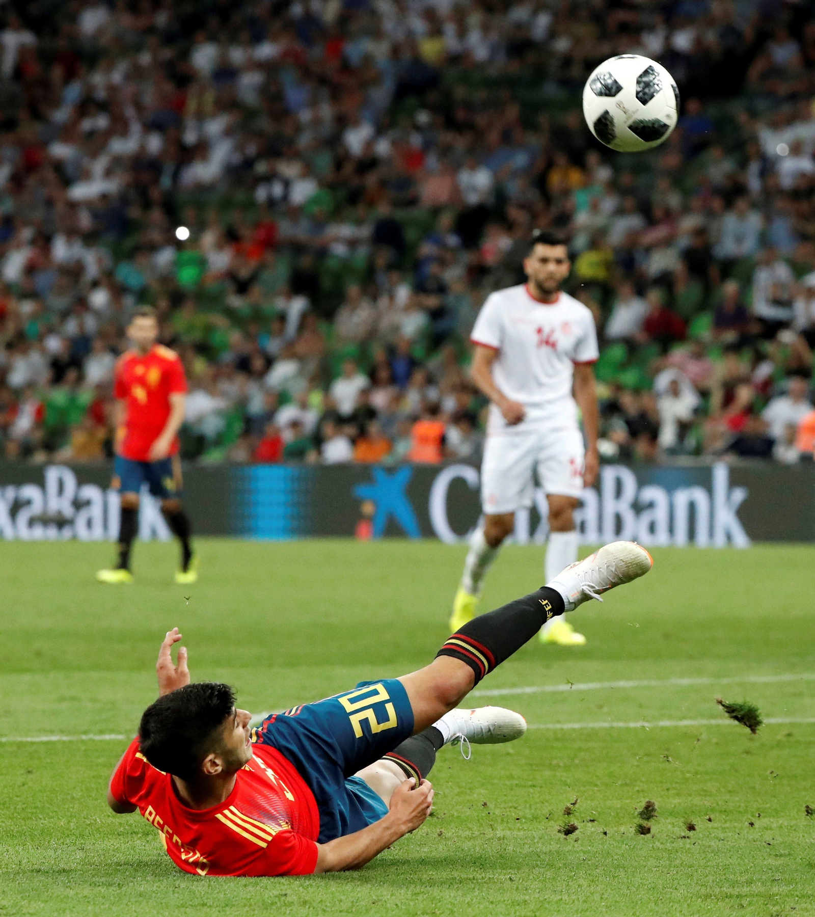 Las imágenes del España-Túnez