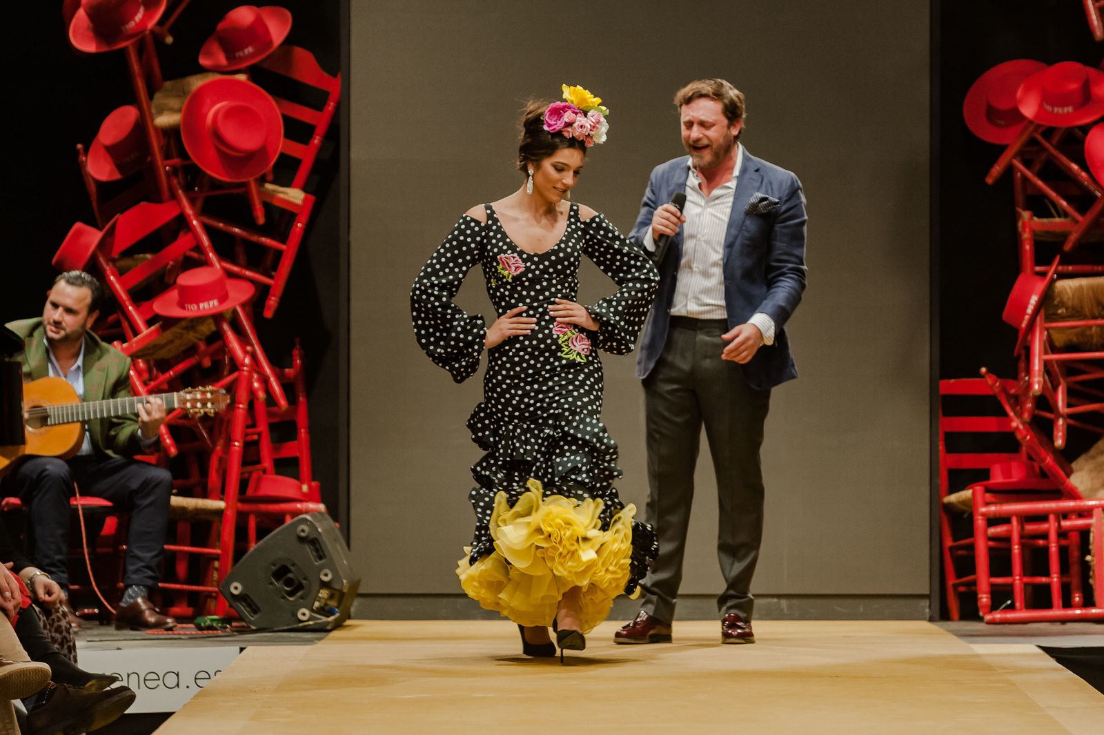 Pasarela Flamenca Jerez 2019: Amparo Maciá, fotos del desfile