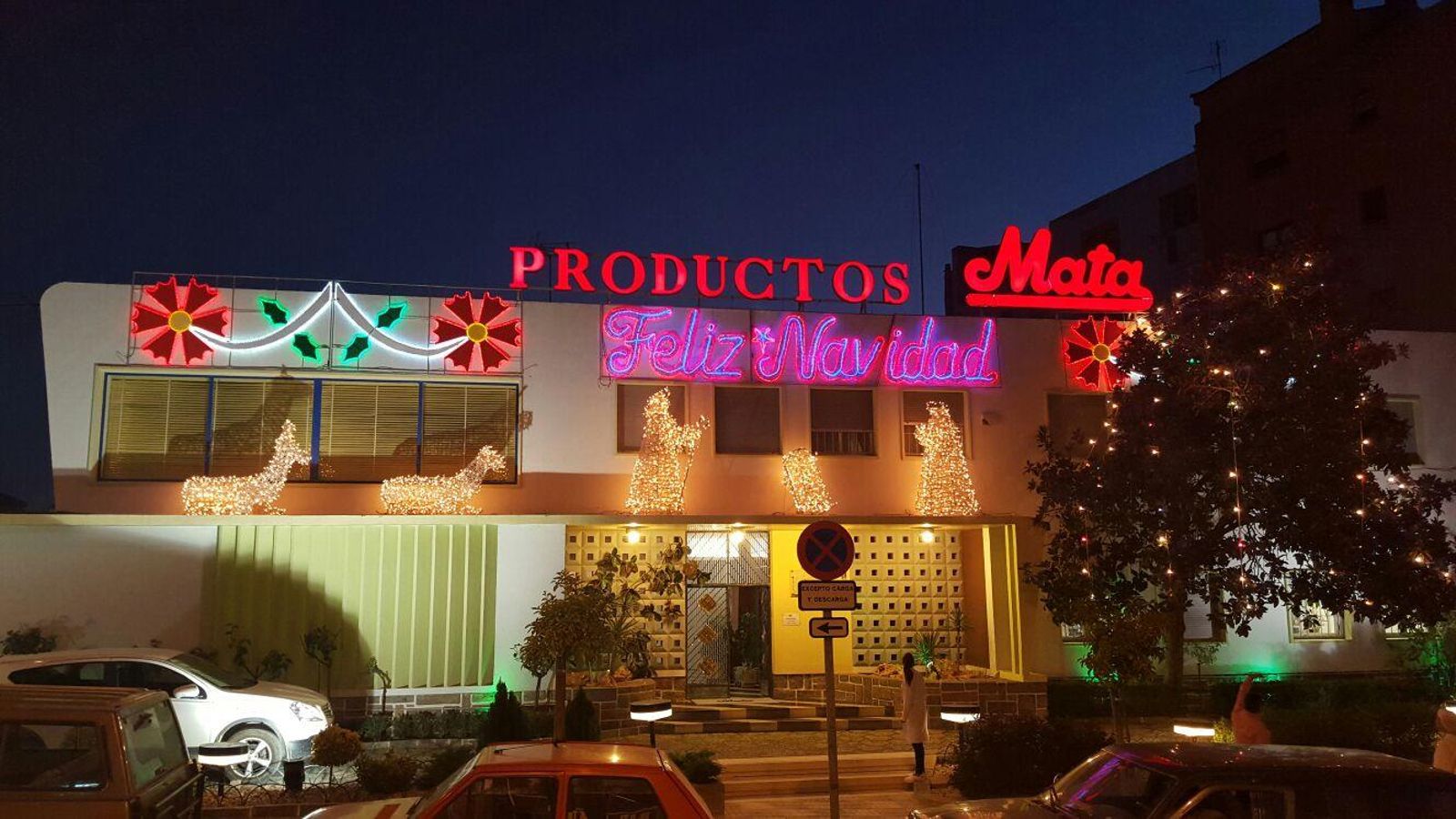 Planta de Productos Mata durante la Navidad. Planta de Productos Mata durante la Navidad.