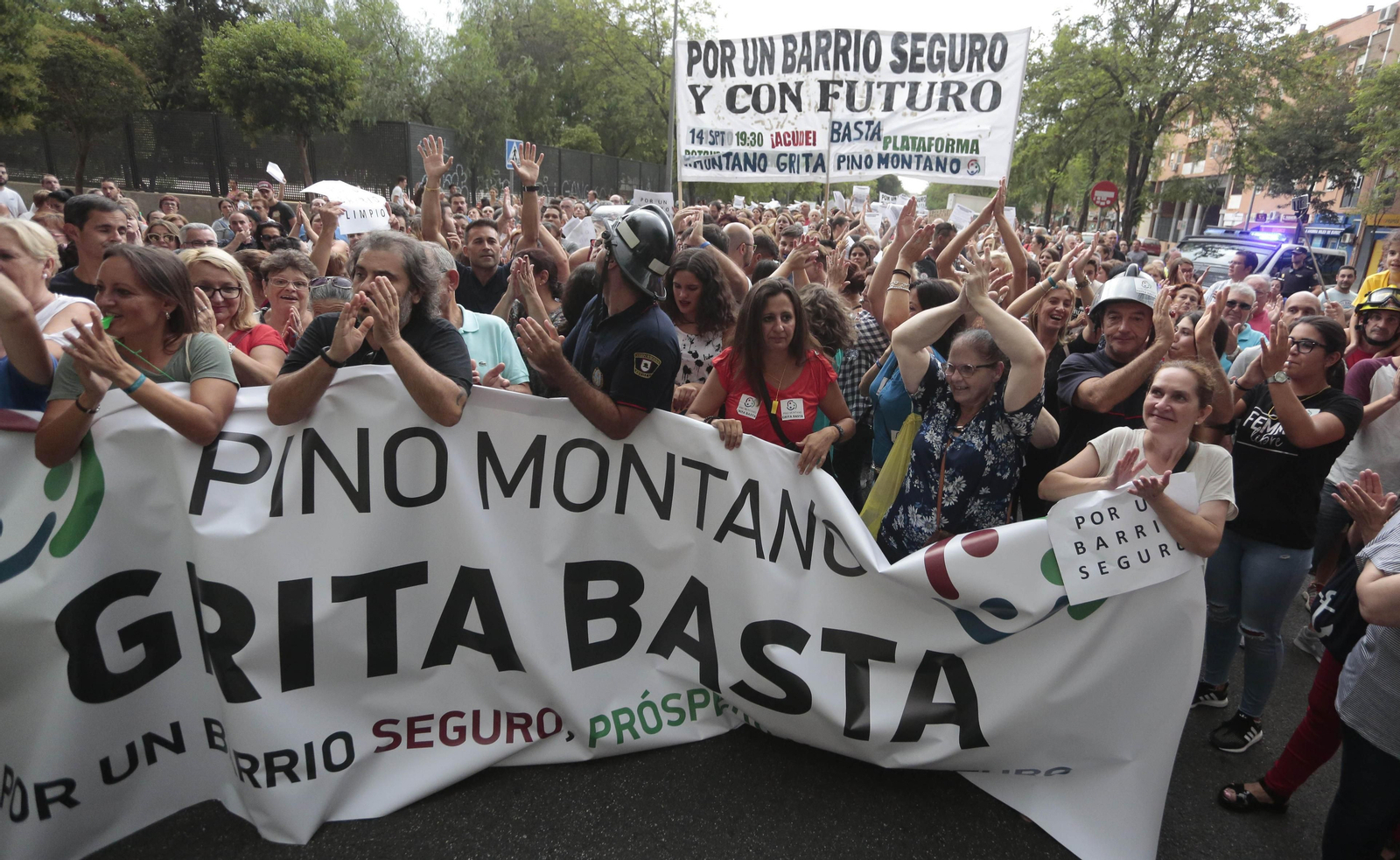 Las imágenes de la manifestación de Pino Montano