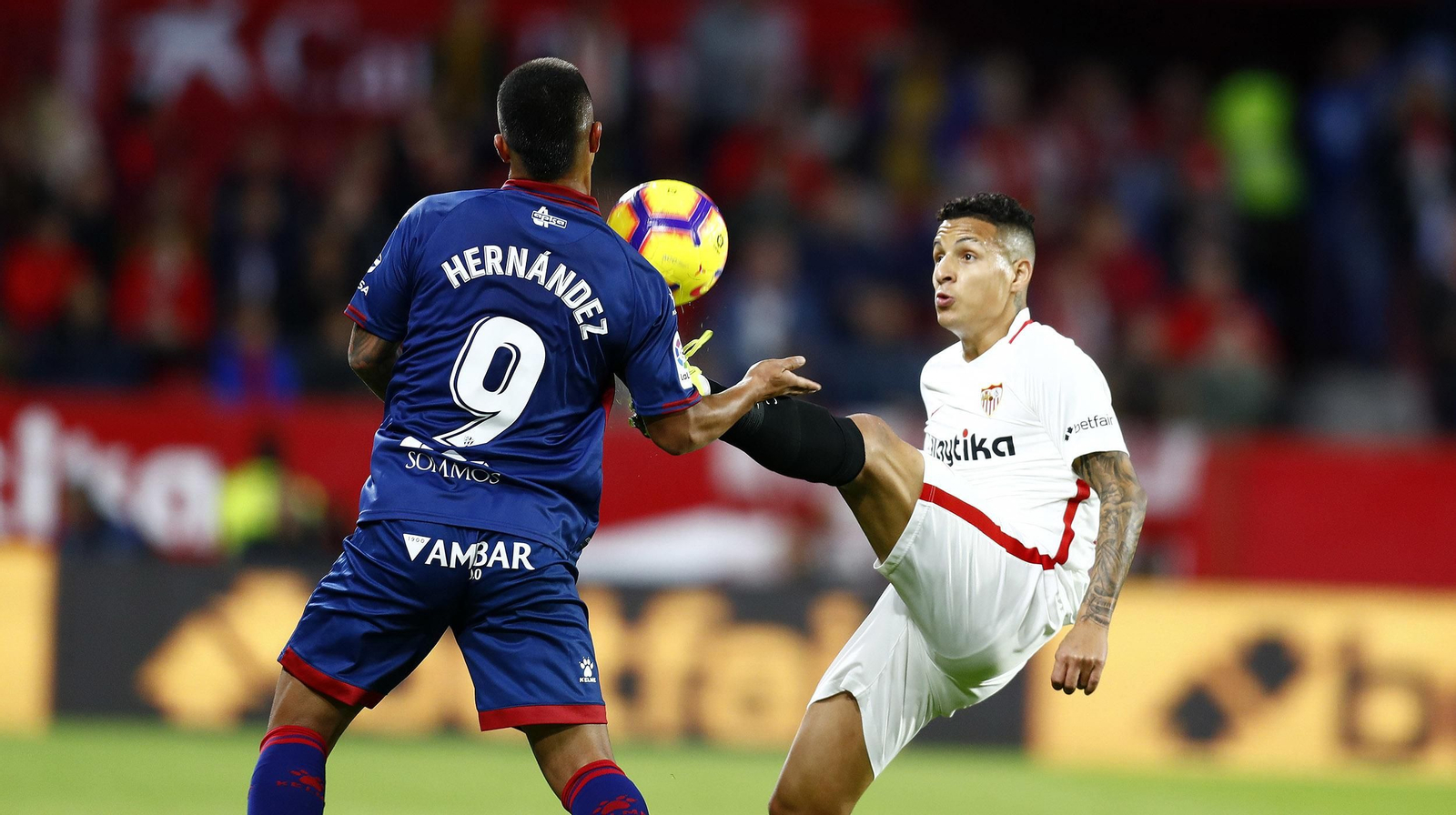 El Sevilla-Huesca, en imágenes