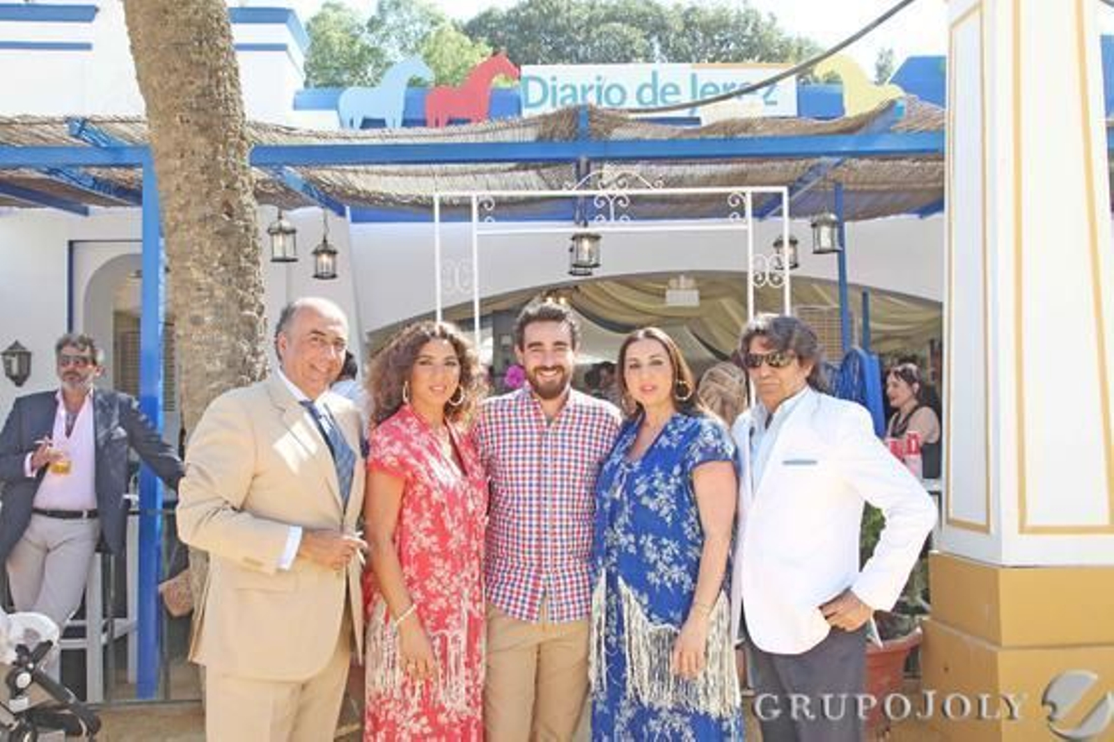 El guitarrista Juan Junquera, Pepe de Joaquina y su cuadro flamenco.

Foto: Vanesa Lobo