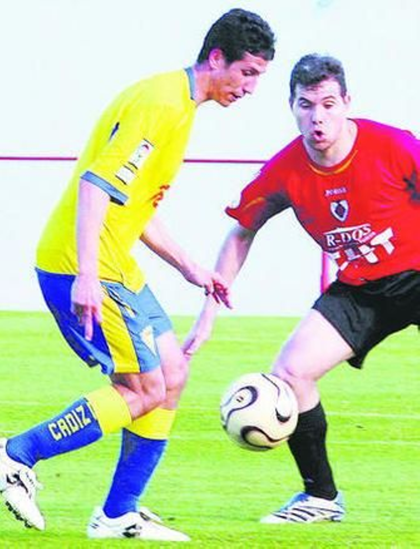 Guedes con la camiseta del Cádiz B.