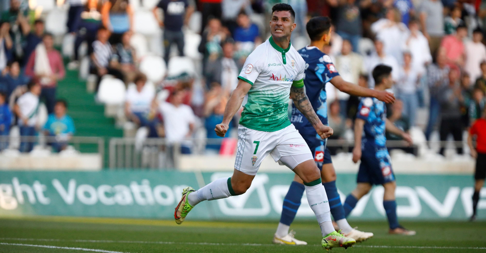 Willy Ledesma celebra su último gol con el Córdoba CF, logrado ante el Racing Ferrol. Willy Ledesma celebra su último gol con el Córdoba CF, logrado ante el Racing Ferrol.