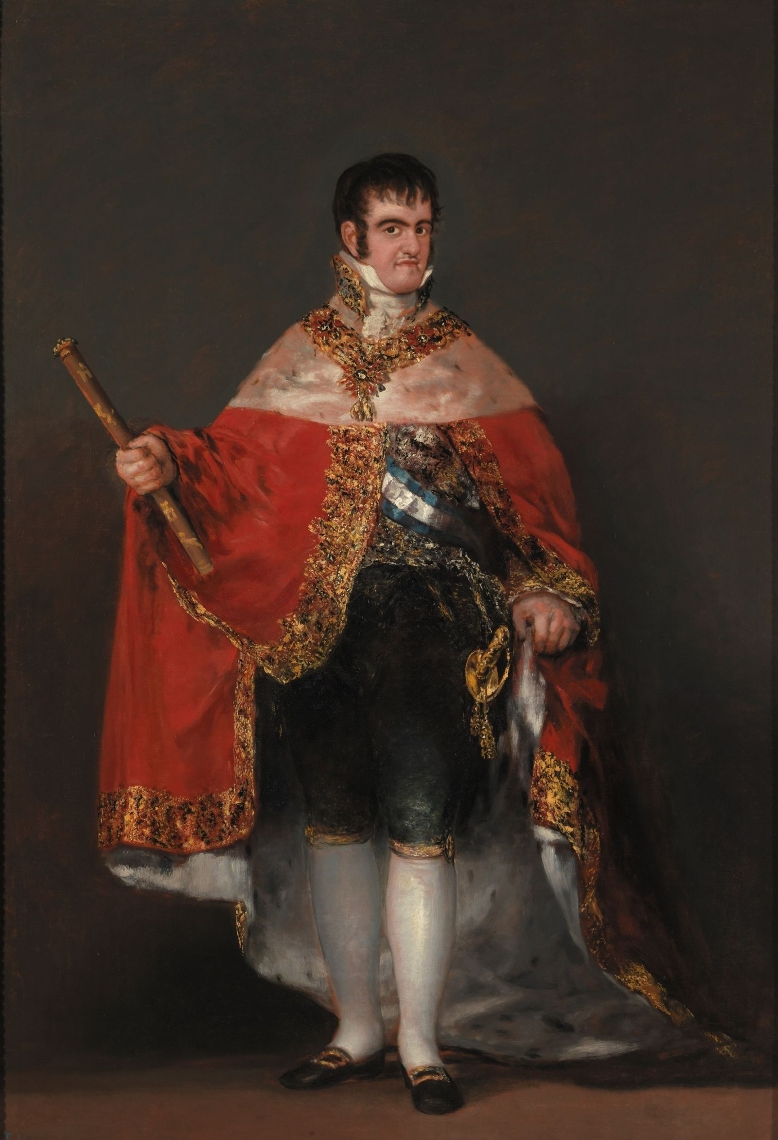 Retrato de Fernando VII (1814-1815), uno de los cinco que Goya le hizo.