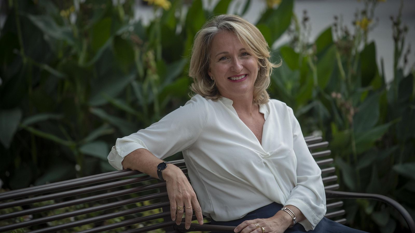 Carola de Castro en la Plaza de la Magdalena.