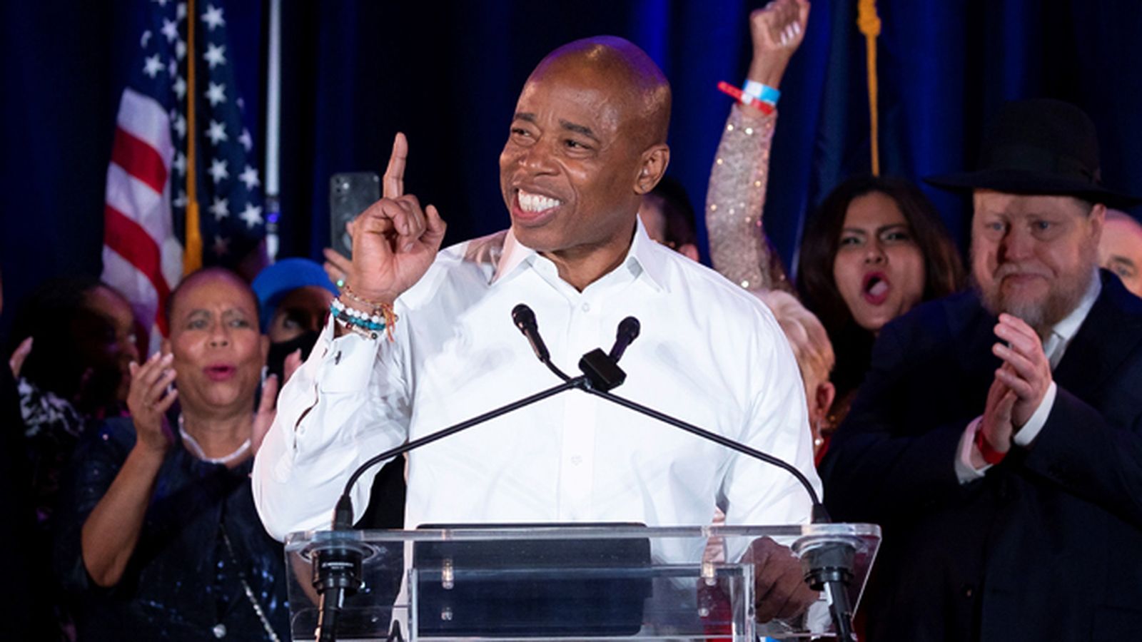 El demócrata Eric Adams, próximo alcalde de Nueva York.