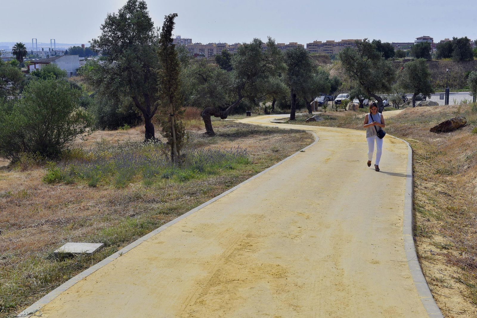 Inauguración del parque Olivar del Zaudín en Tomares, en imágenes