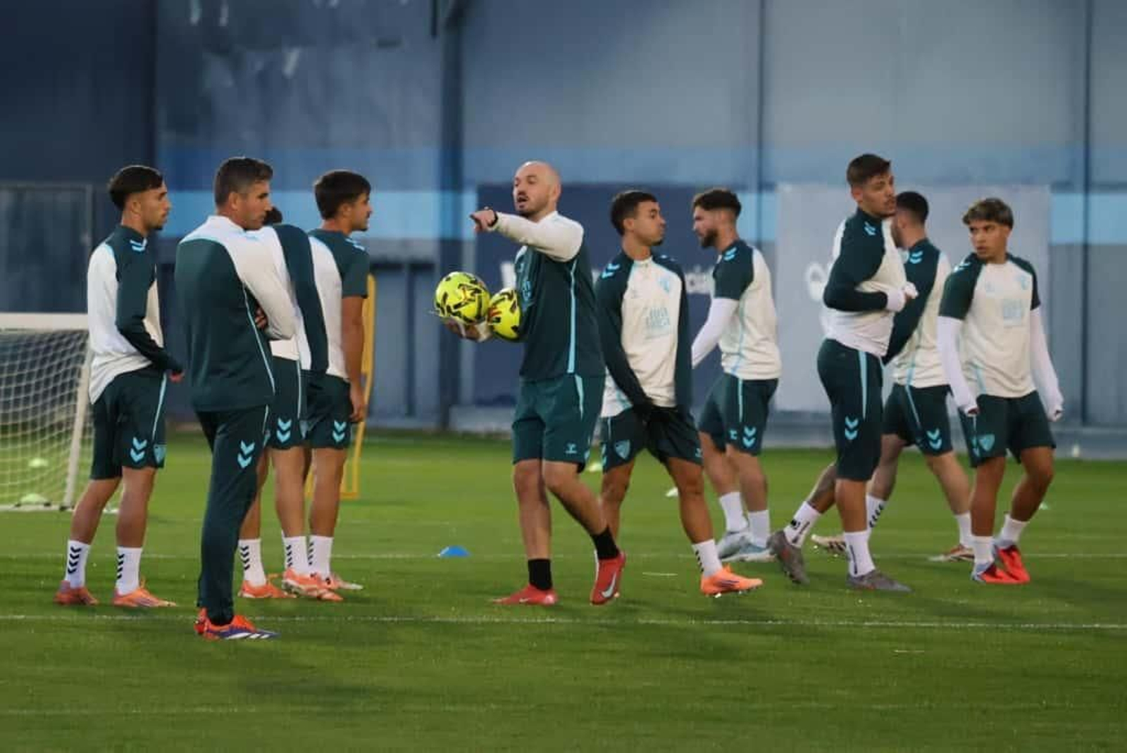 Primer entrenamiento del Málaga CF de Funes
