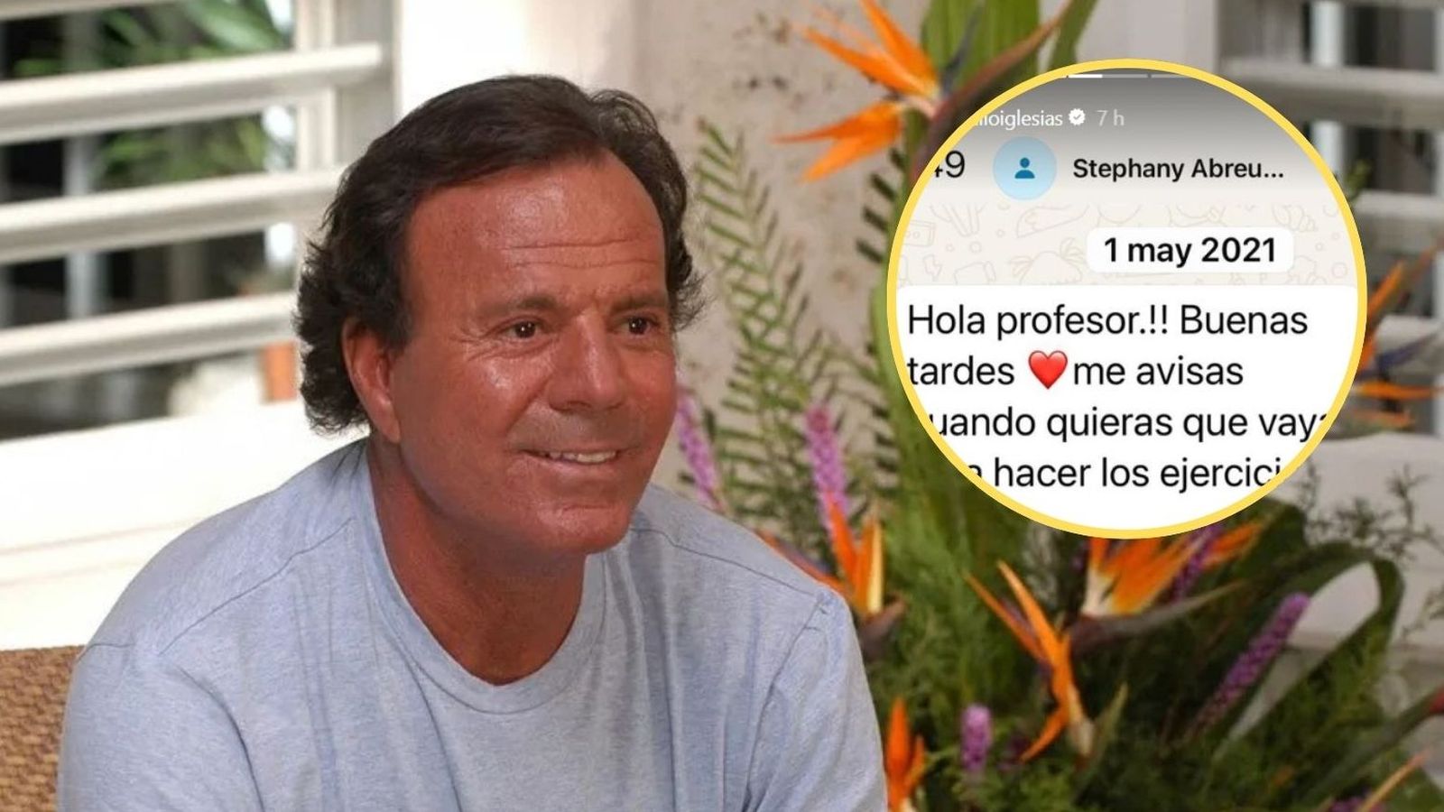 Julio Iglesias publica mensajes de WhatsApp enviados por sus exempleadas