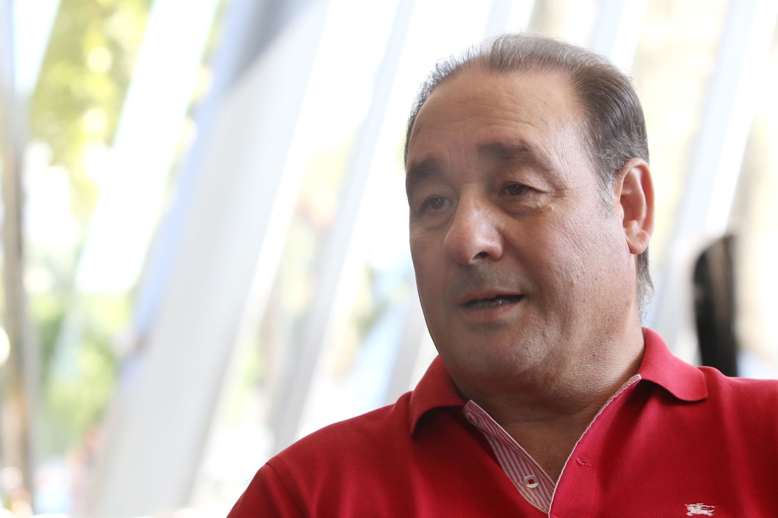 Francisco Javier Cano, en un momento de la entrevista.