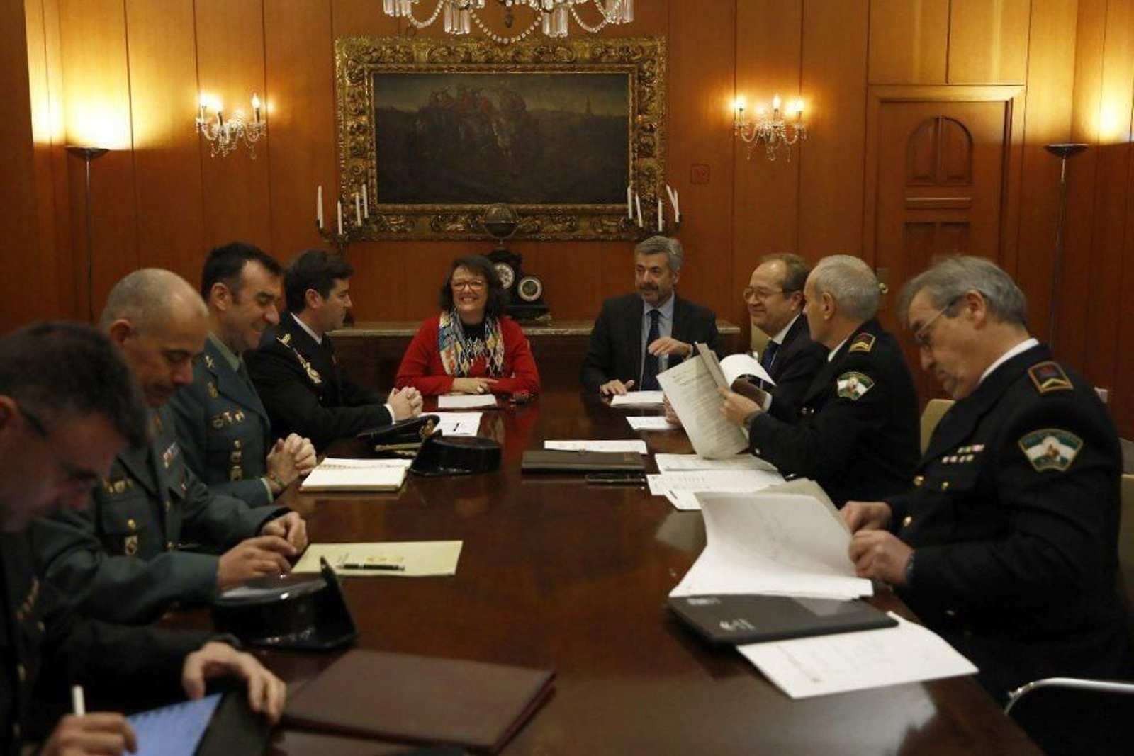 Reunión de la Junta Local de Seguridad en el Ayuntamiento.