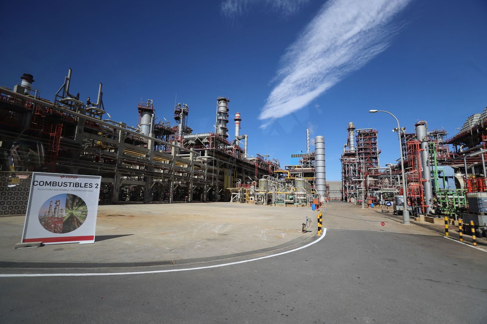 Zona donde se situará la nueva planta de biocombustible de Cepsa