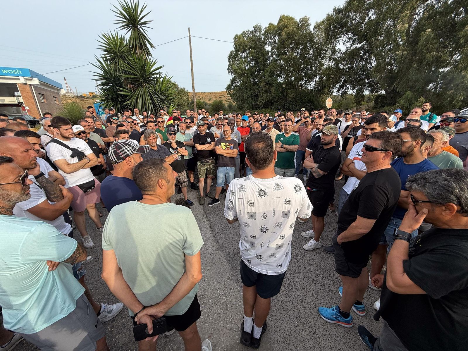 Fotos del segundo día de la huelga del metal en el Campo de Gibraltar