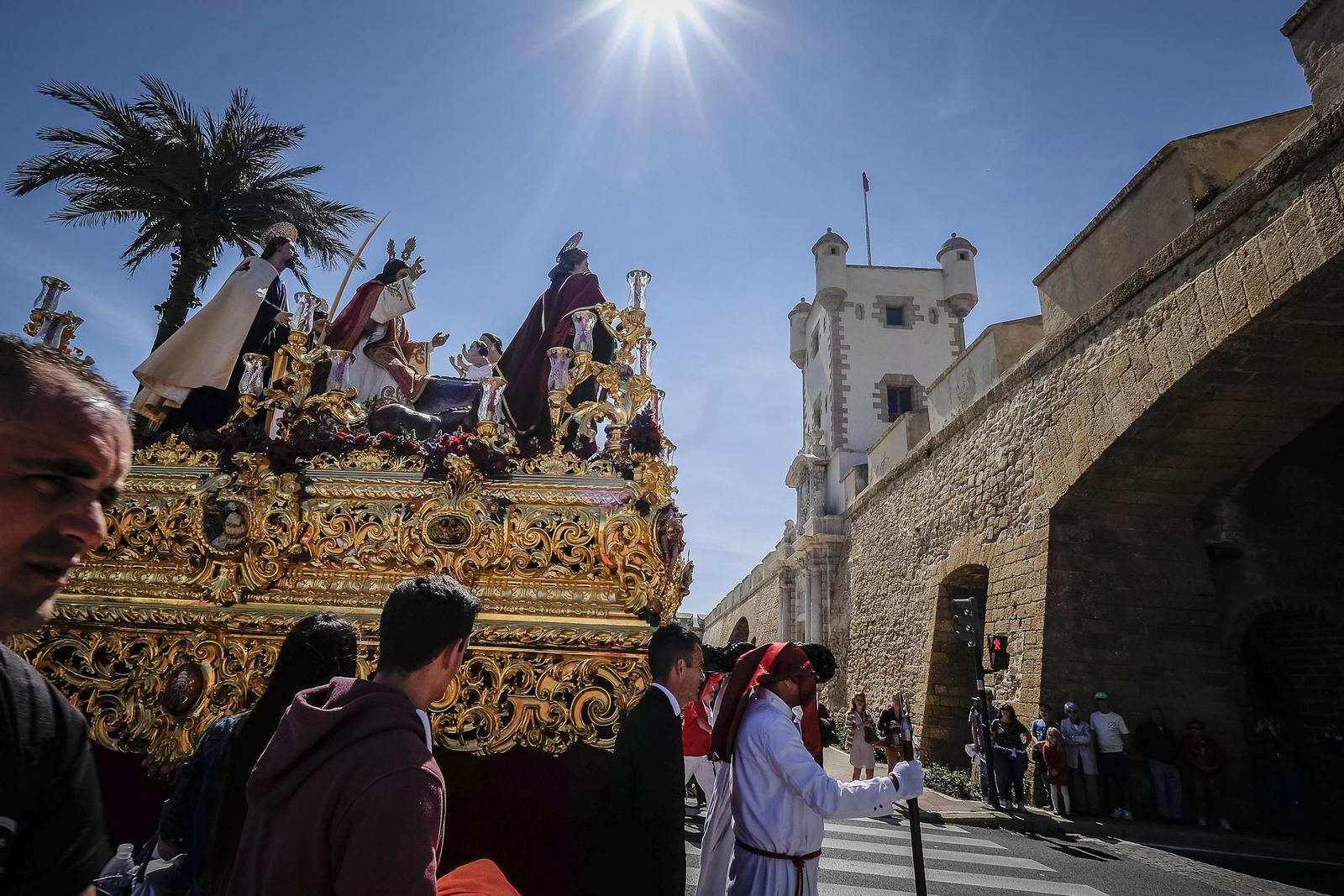 Salida de la hermandad de La Borriquita.