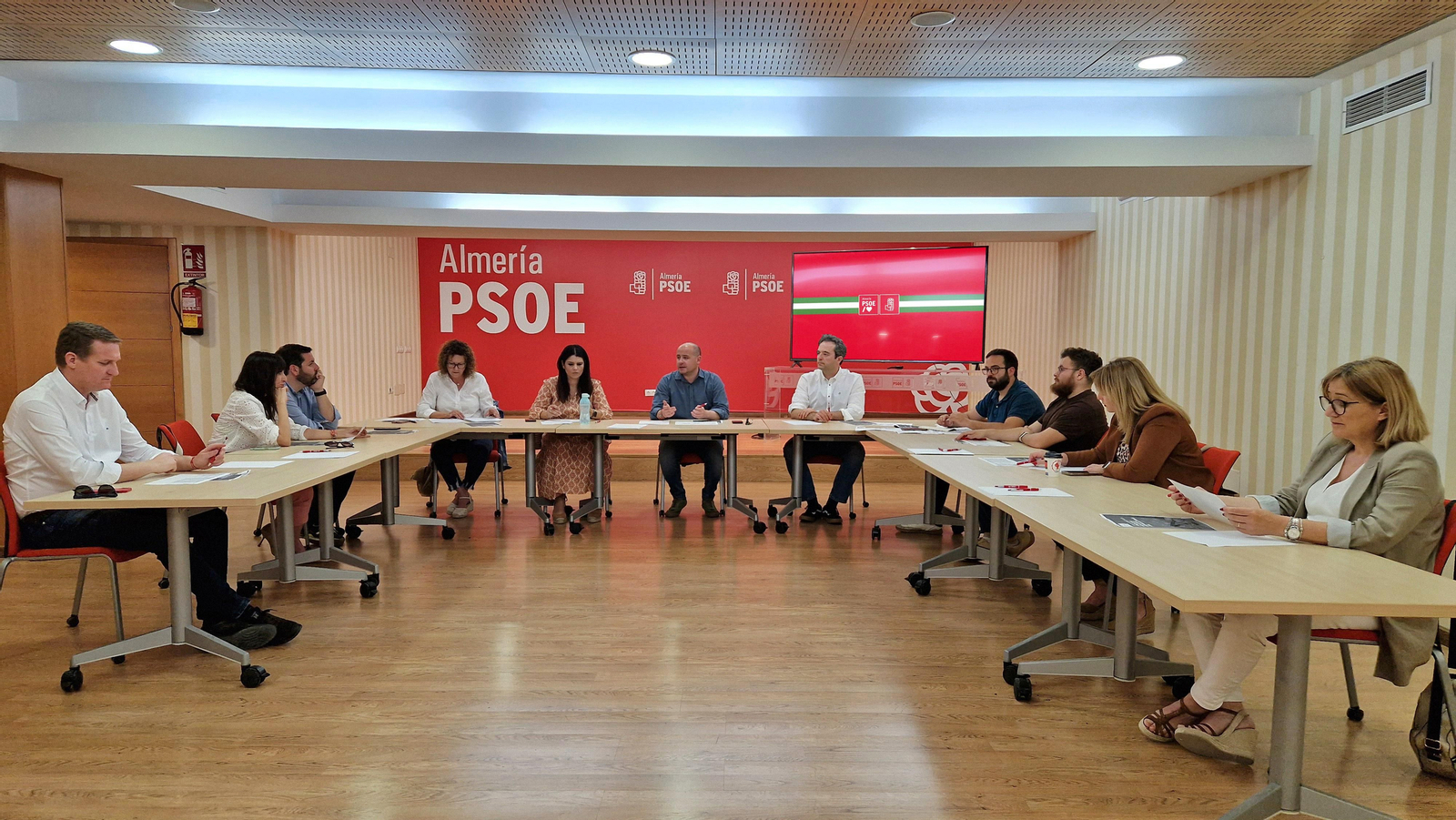 Reunión del Comité Electoral del PSOE de Almería.
